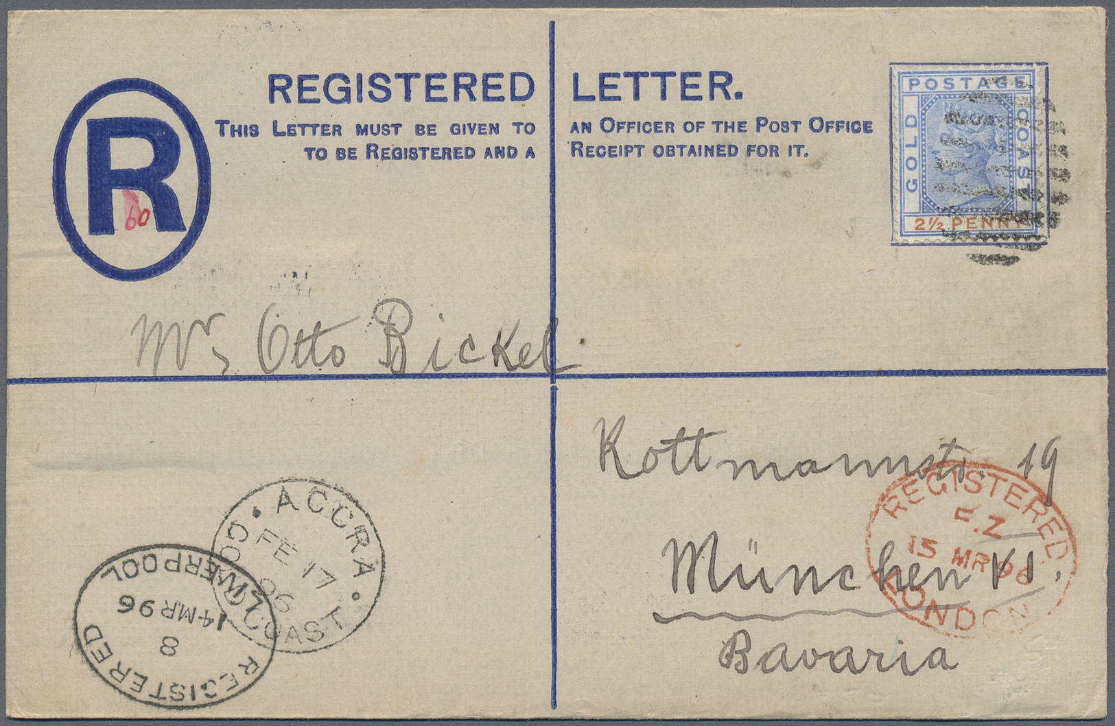 Br Goldküste: 1894/1952: 36 Interesting Envelopes, Picture Postcards And Postal Stationeries Including - Goudkust (...-1957)