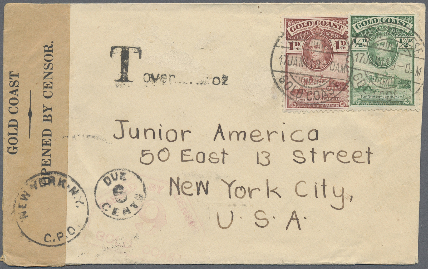 Br Goldküste: 1894/1952: 36 Interesting Envelopes, Picture Postcards And Postal Stationeries Including - Goudkust (...-1957)