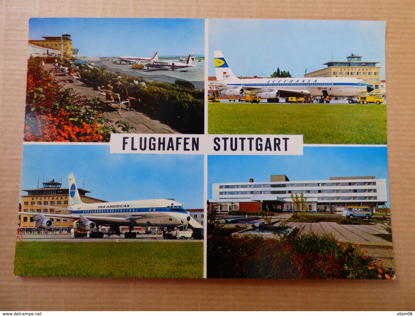 AIRPORT / FLUGHAFEN / AEROPORT     STUTTGART   DC 8 PAN AM - Aerodrome