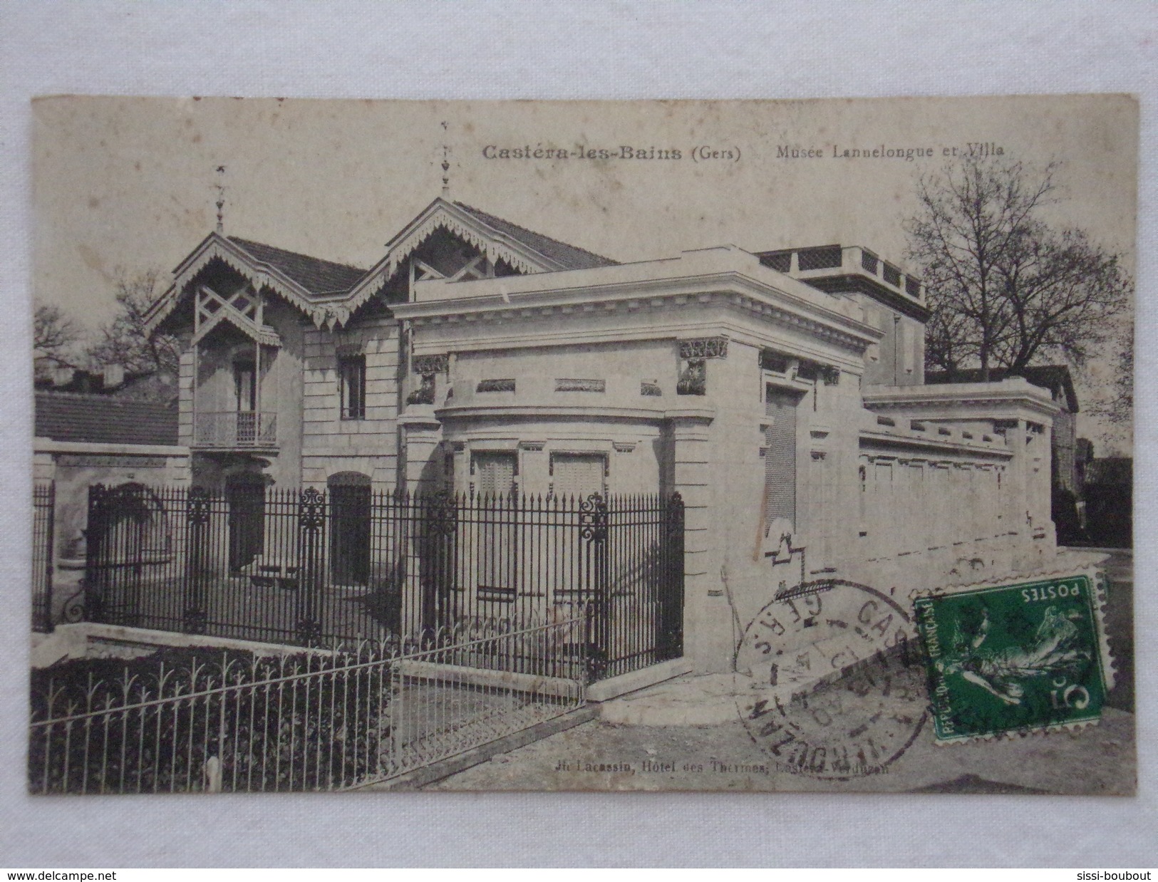 CASTERA-LES-BAINS - Musée Lannelongue Et Villa - - CPA- CP- Carte Postale RARE - Castera