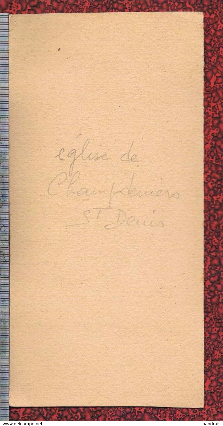 79 PHOTO  CHAMPDENIERS SAINT DENIS EGLISE INTERIEUR 1926 SAINTE THERESE DE L'ENFANT JESUS - Champdeniers Saint Denis