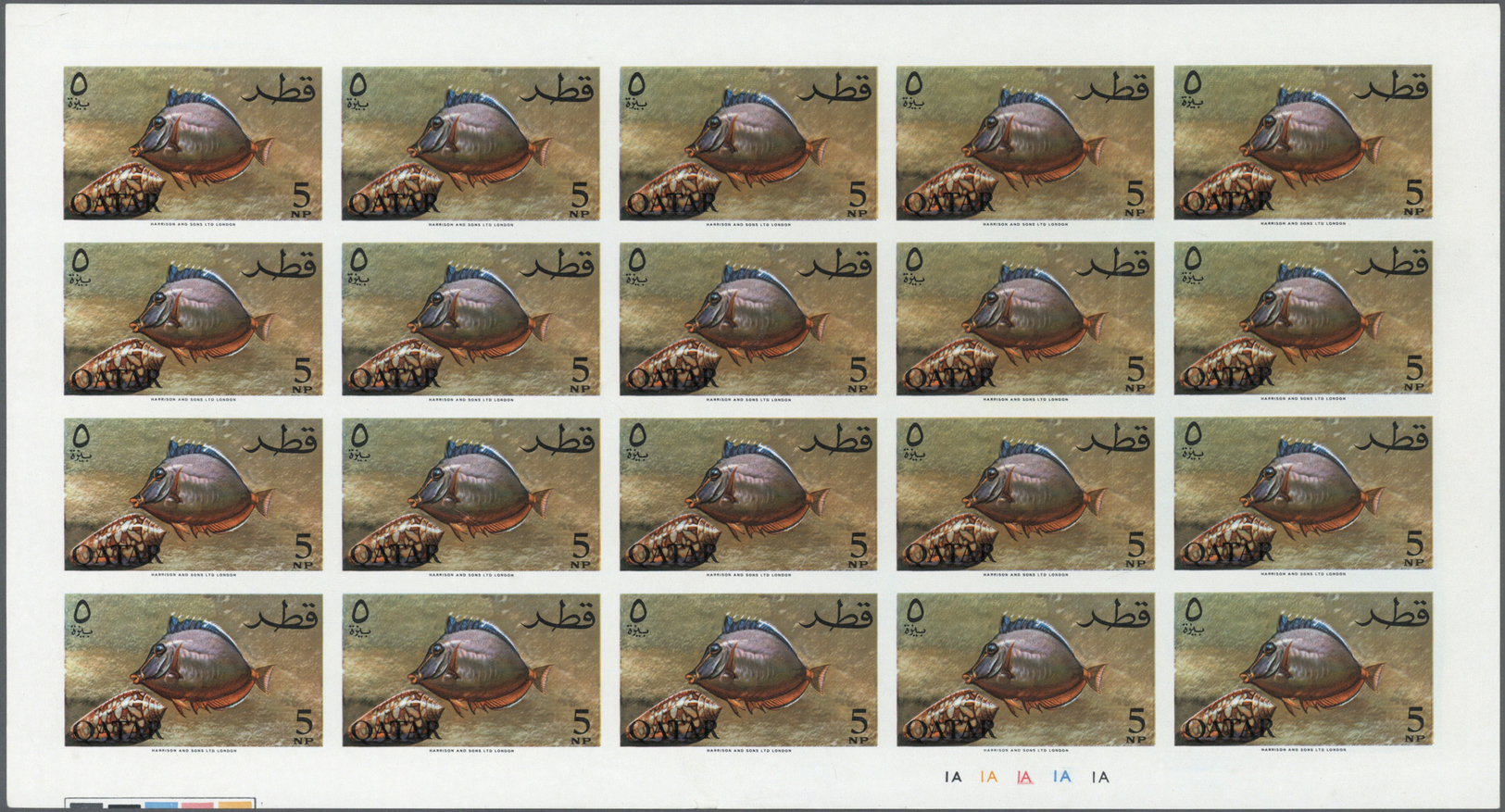 ** Katar / Qatar: 1957-2001, Collection In Large Album, Mint, Kennedy Imperf Se-tenant Complete Sheets, - Qatar