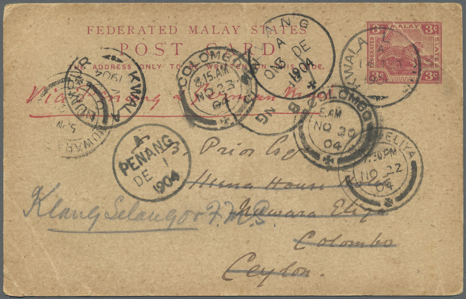 Br Malaiische Staaten: 1899/1947: Very Fine Lot Of 49 Envelopes, Picture Postcards And Postal Stationer - Federated Malay States