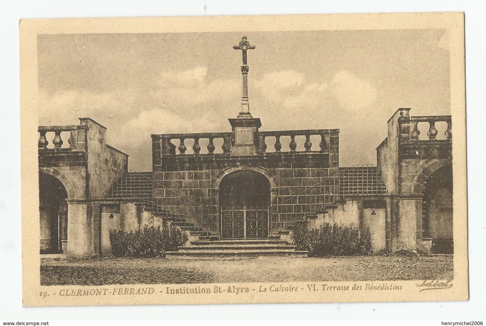 63 Clermont Ferrand Institution St Alyre Le Calvaire Terrasse Des Bénédictins 1929 - Clermont Ferrand