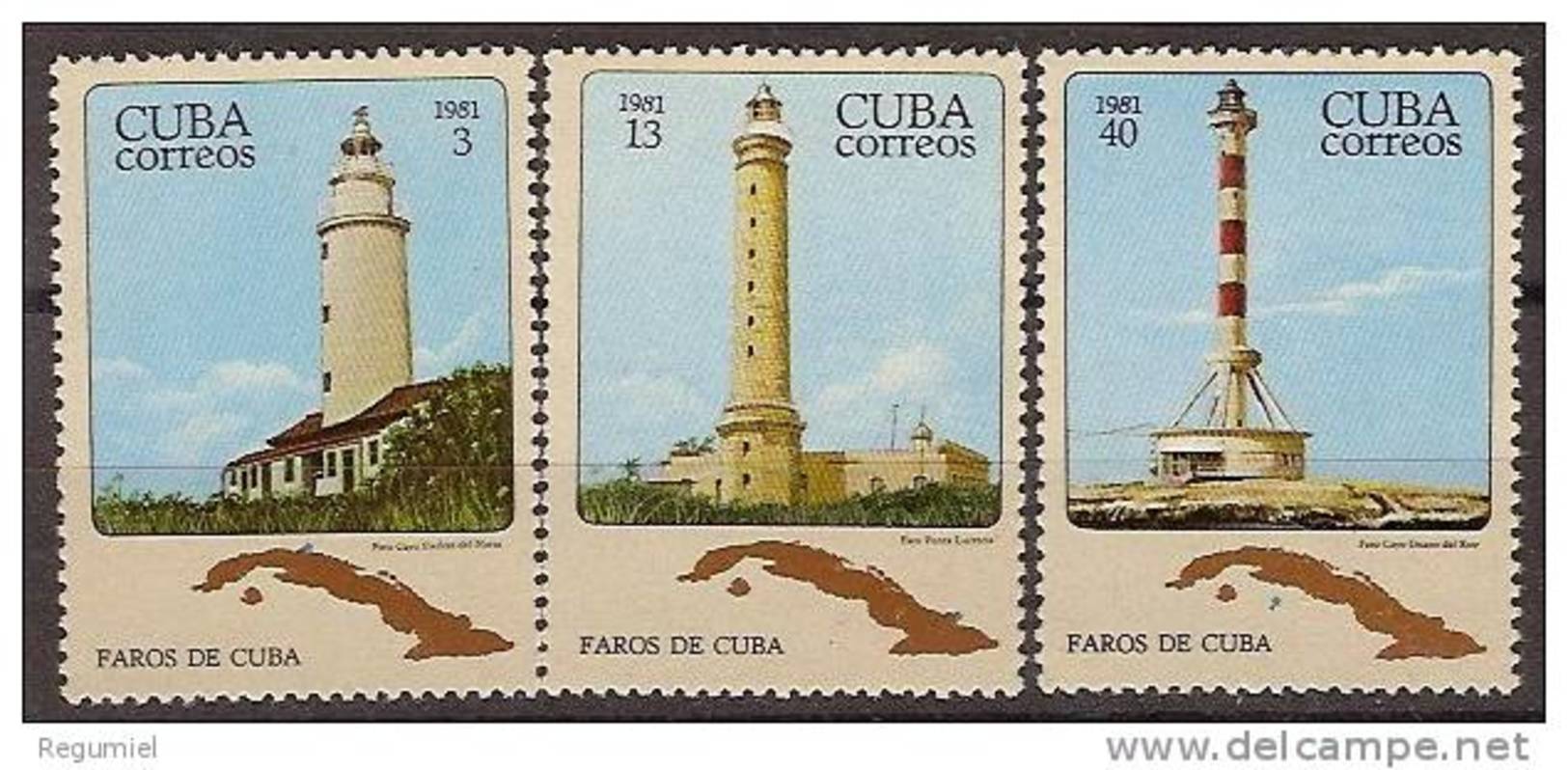 Cuba 2294/2296 ** Faros. 1981 - Unused Stamps