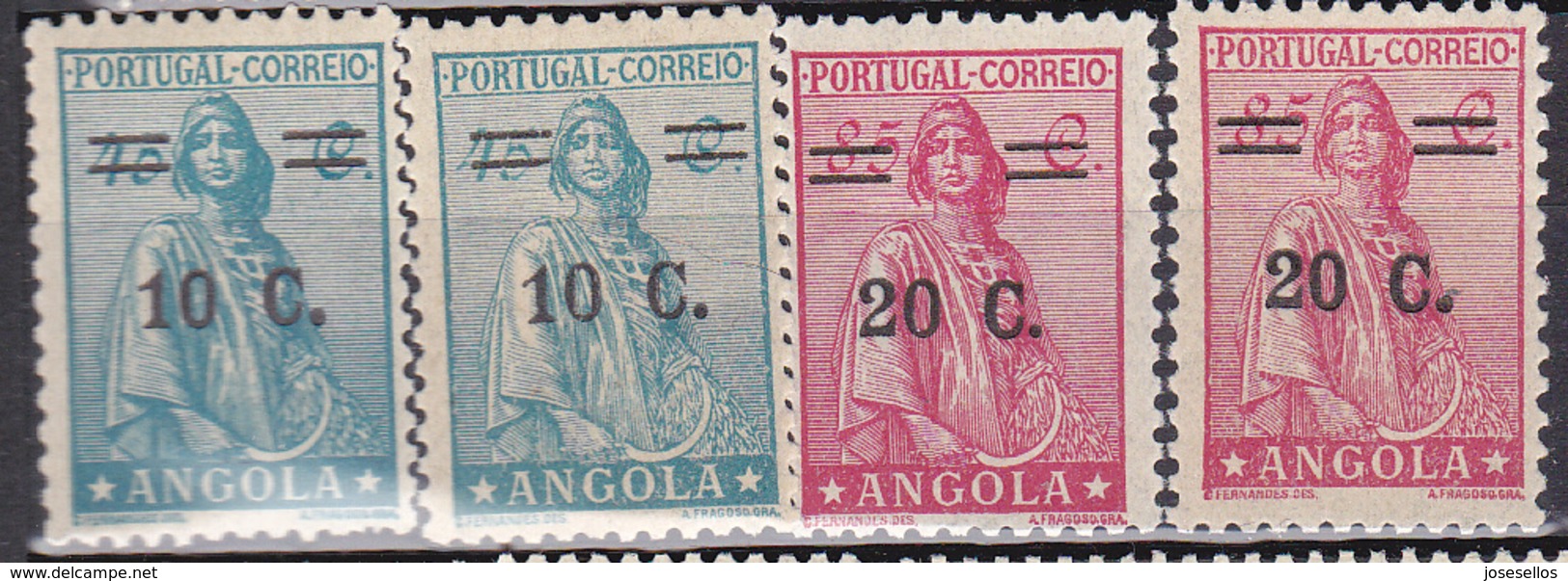 PORTUGAL Angola 1934  Ceres Set- Miss 250  - Read- No Faults. - Cap Vert