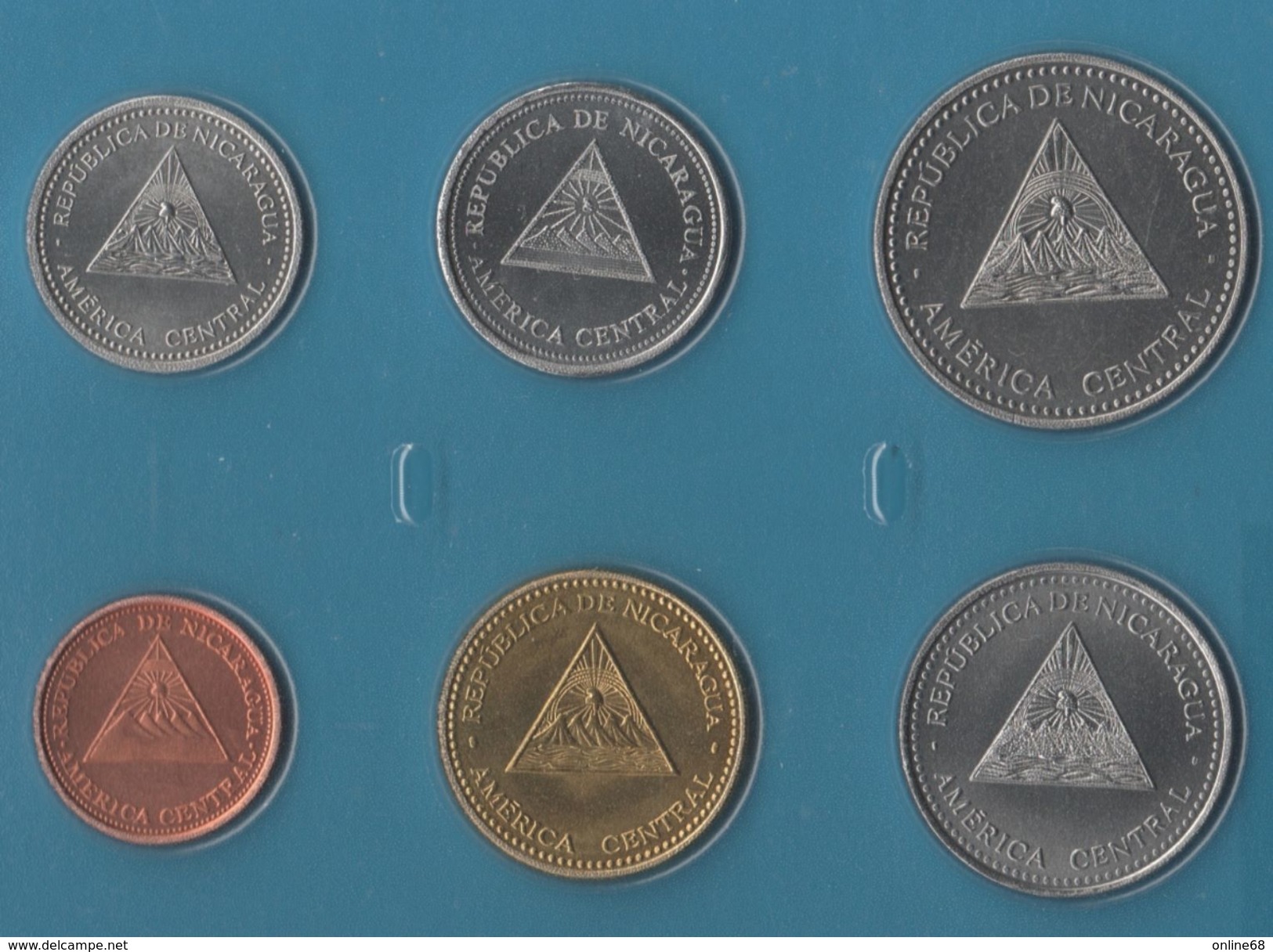 NICARAGUA COIN SET 6 MONNAIES: 5 CENTAVOS - 5 CORDOBAS 1997 - 2007 - Nicaragua