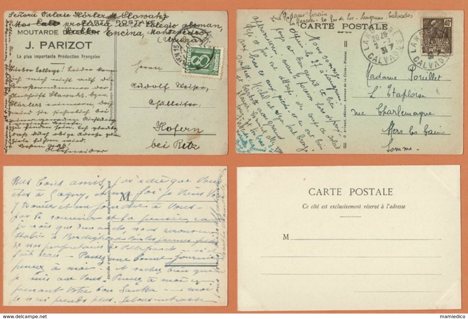 Lot de 24 CP France + 6 ordinaires Toutes scannées recto-verso Lot n°007