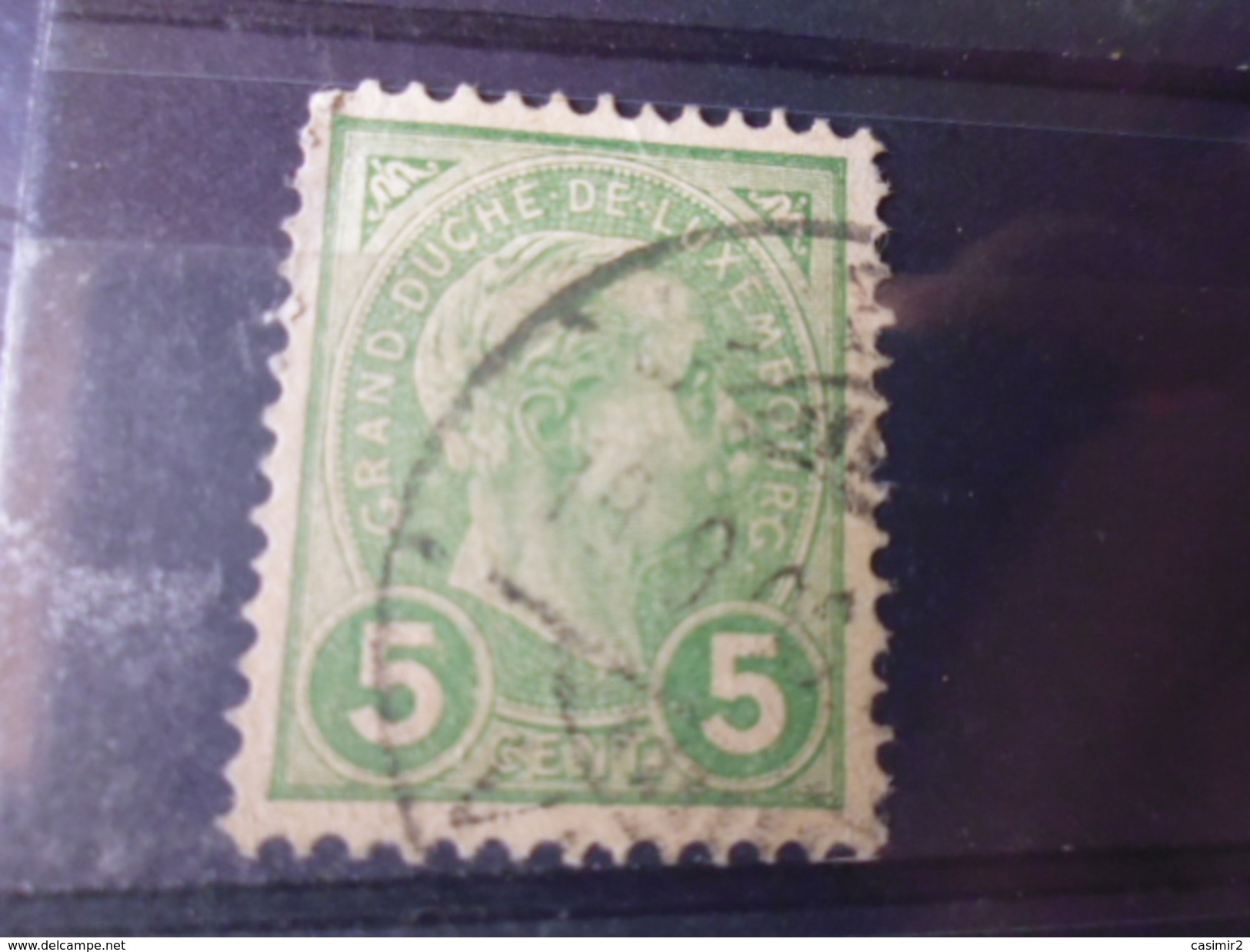 LUXEMBOURG TIMBRE YVERT N°72 - 1895 Adolphe Right-hand Side