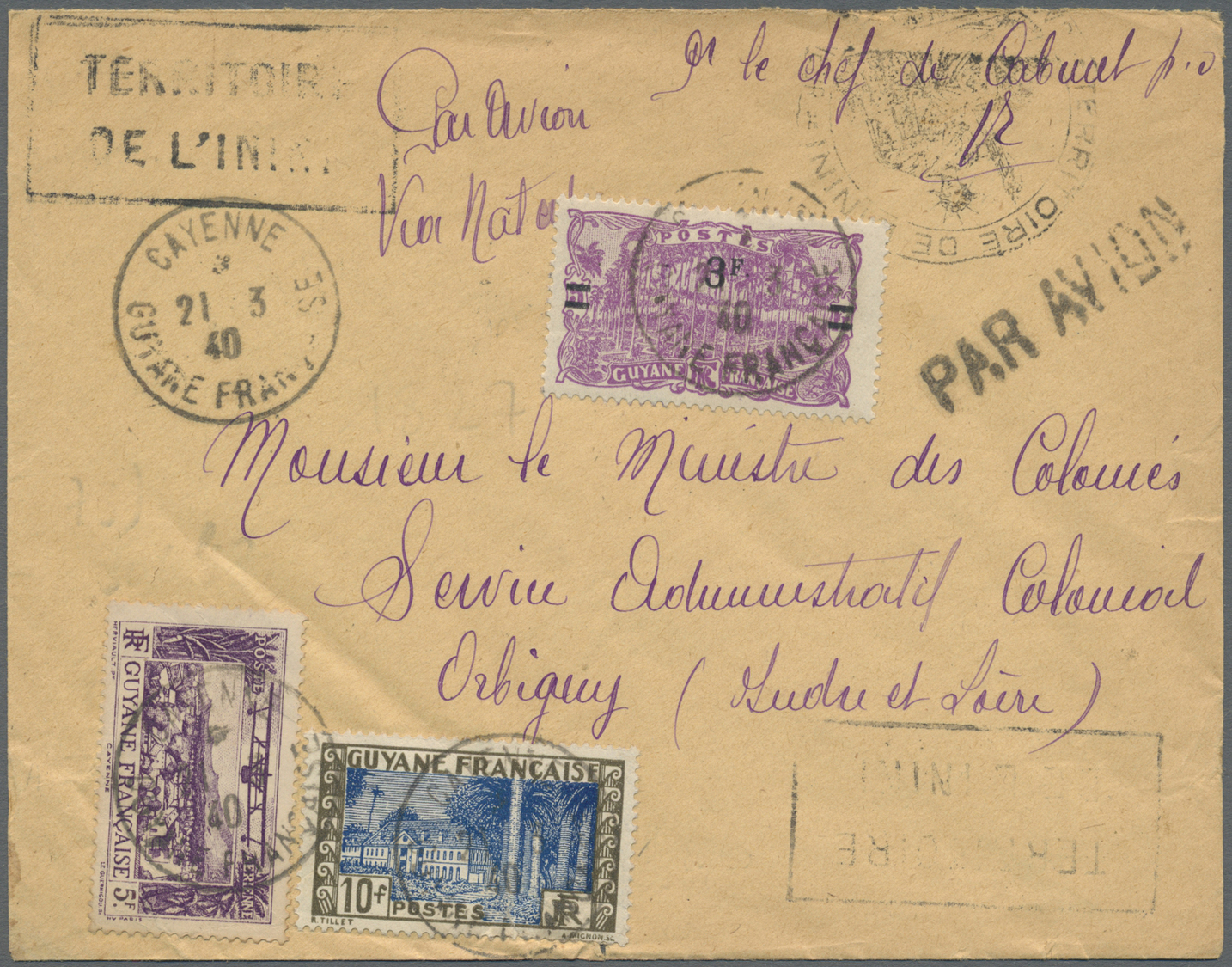 Br Französische Kolonien / Nachfolgestaaten: 1871/1944: 87 better covers and postal stationeries includ