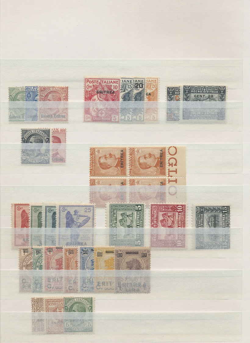 ** Italienische Kolonien: 1903/45, UNMOUNTED MINT Collection Incl. Many Better Issues, Comprising Emiss - Algemene Uitgaven