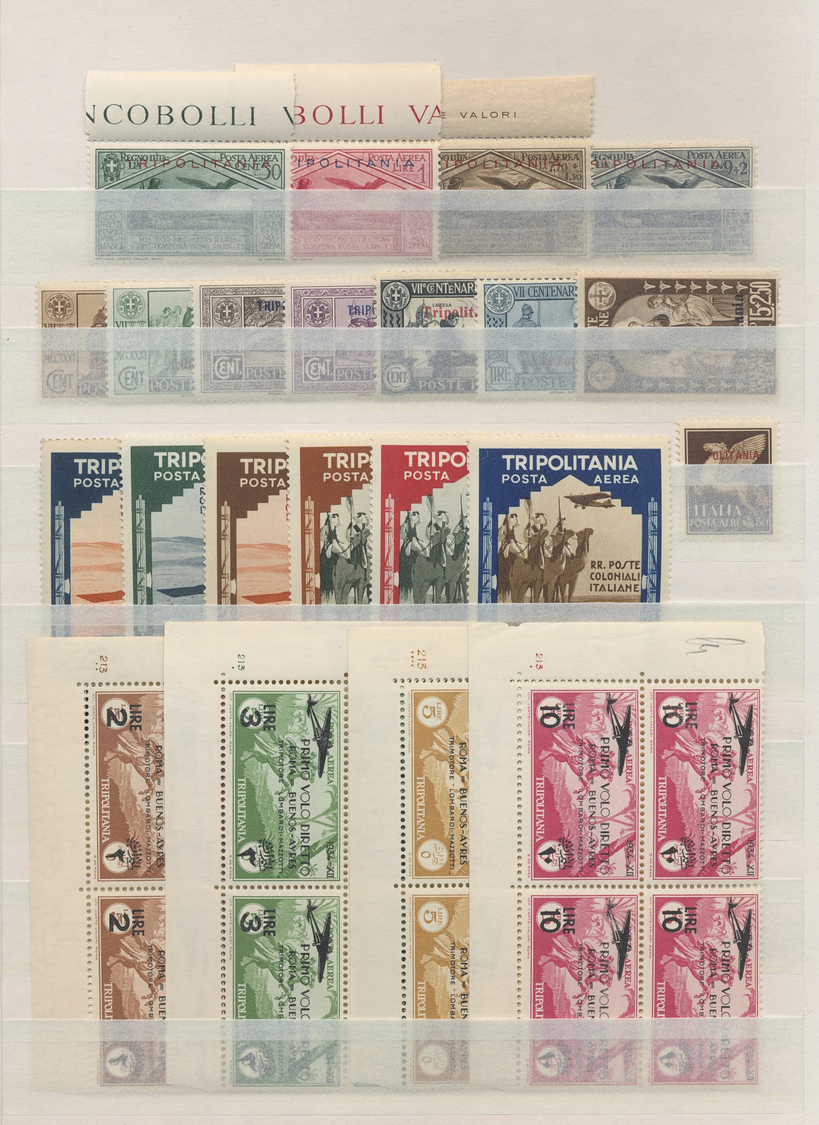 ** Italienische Kolonien: 1903/45, UNMOUNTED MINT collection incl. many better issues, comprising Emiss