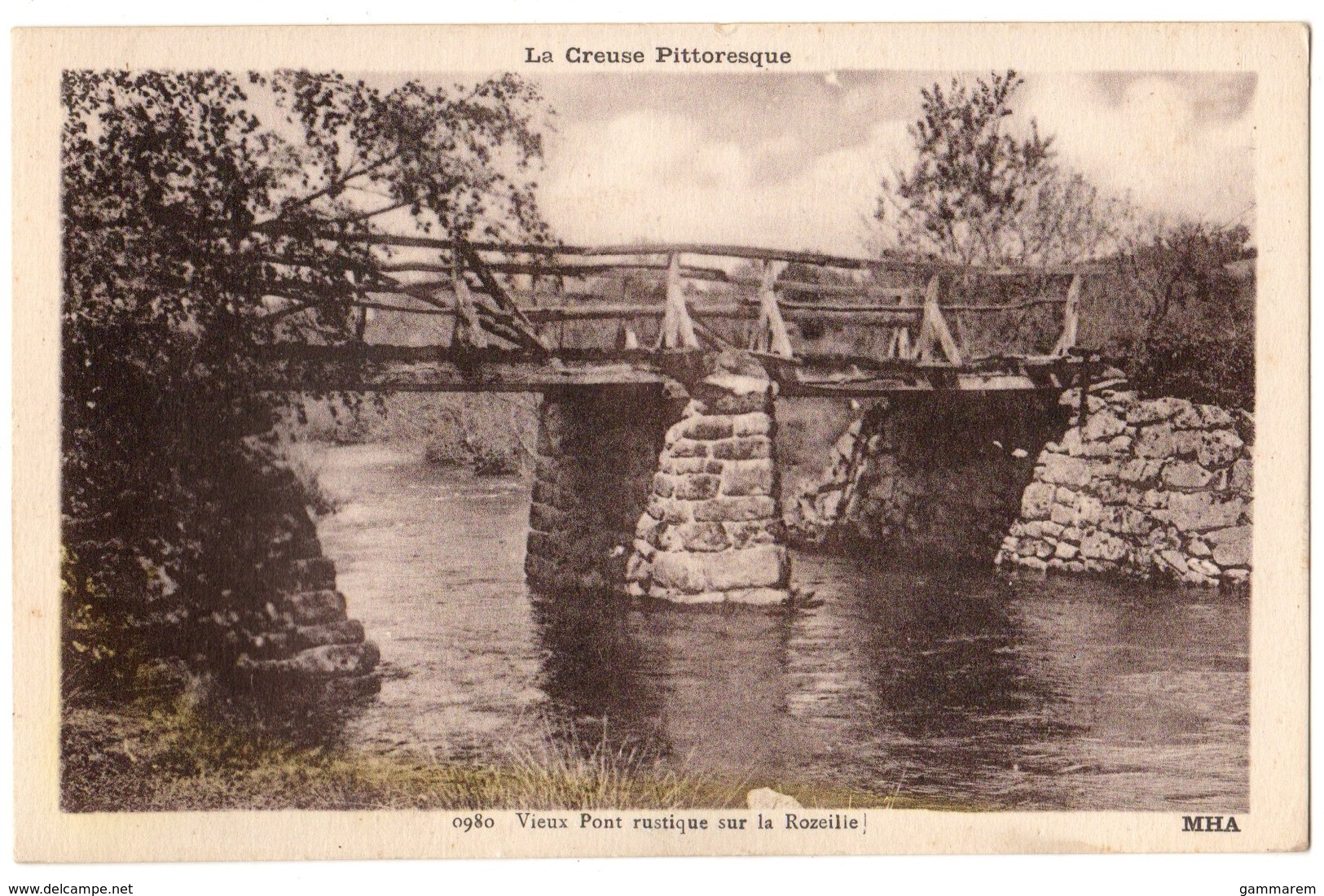23 FELLETIN - Vieux Pont Rustique Sur La Rozeille - Vallee De La Rozeille - Cpa Creuse - Felletin