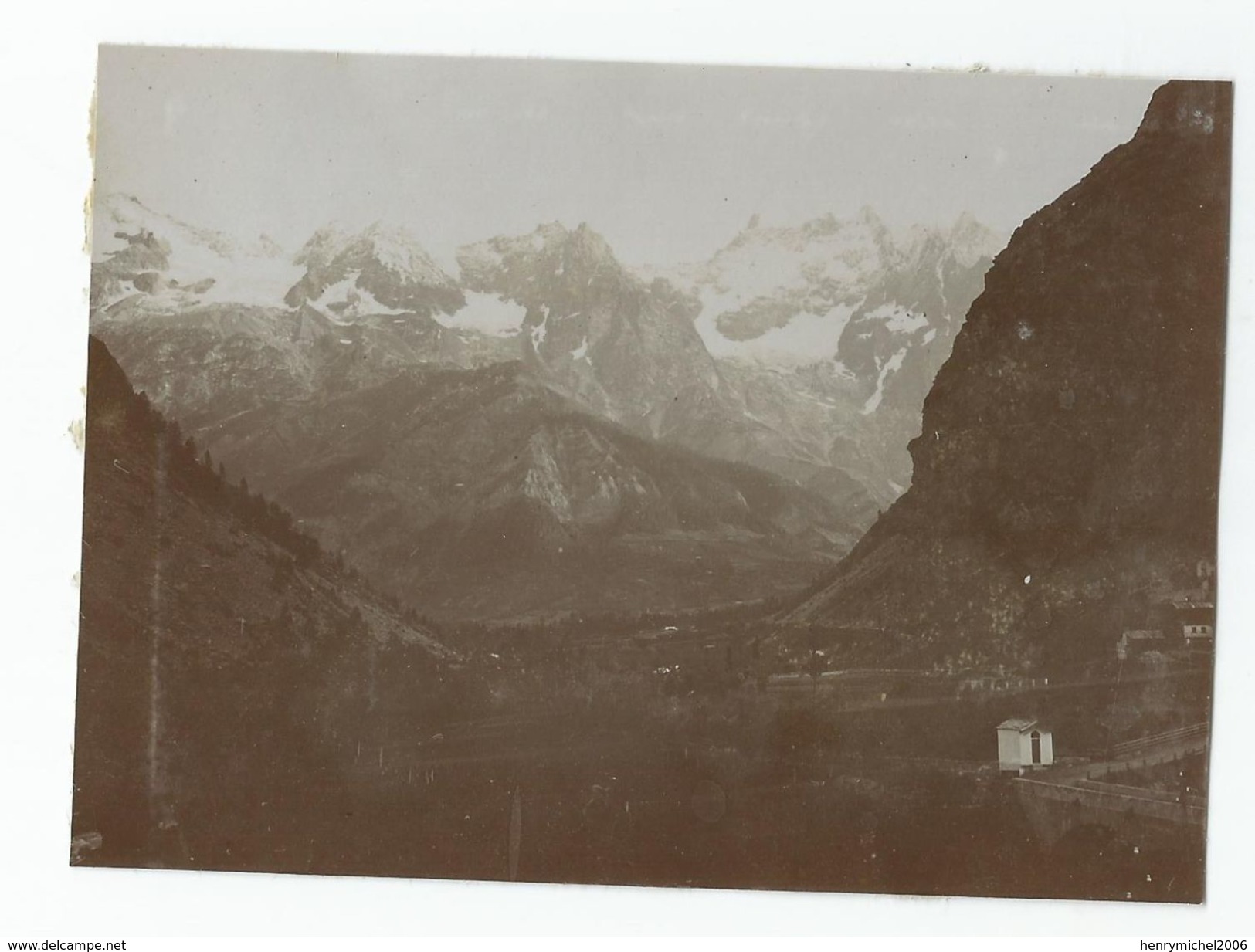 Photographie Courmayeur  1908 Photo 8x11 Cm - Places