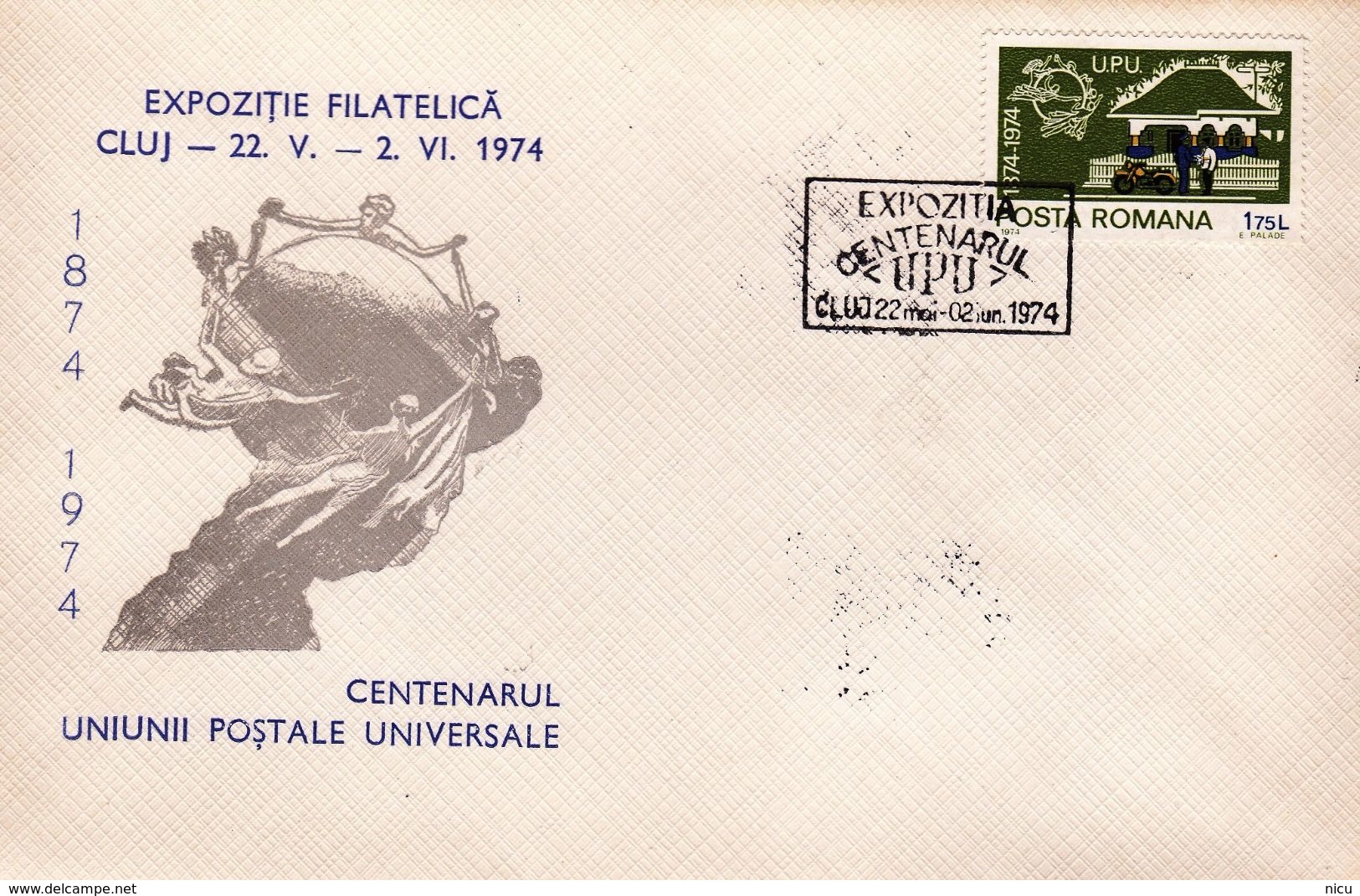 1974 - U.P.U. - PHILATELIC EXHIBITION DEDICATED TO THE UNIVERSAL POSTAL UNION - Maximumkarten (MC)