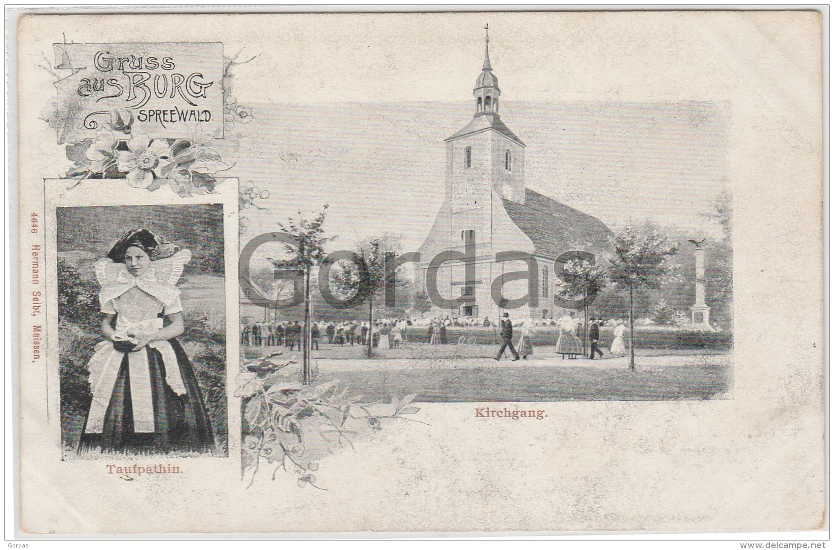 Germany - Gruss Aus Burg - Spreewald - Litho - Burg (Spreewald)