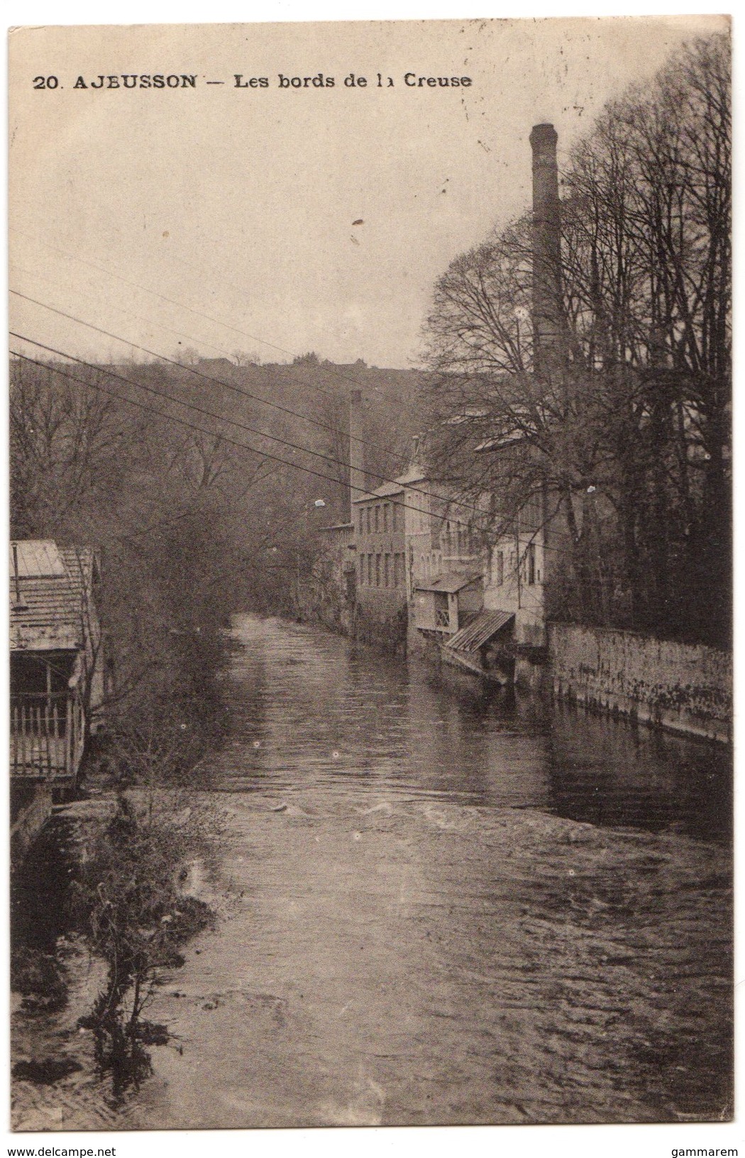 23 AJEUSSON - Les Bords De La Creuse - Usine Moulin Pres Aubusson - Cpa Creuse - Autres & Non Classés