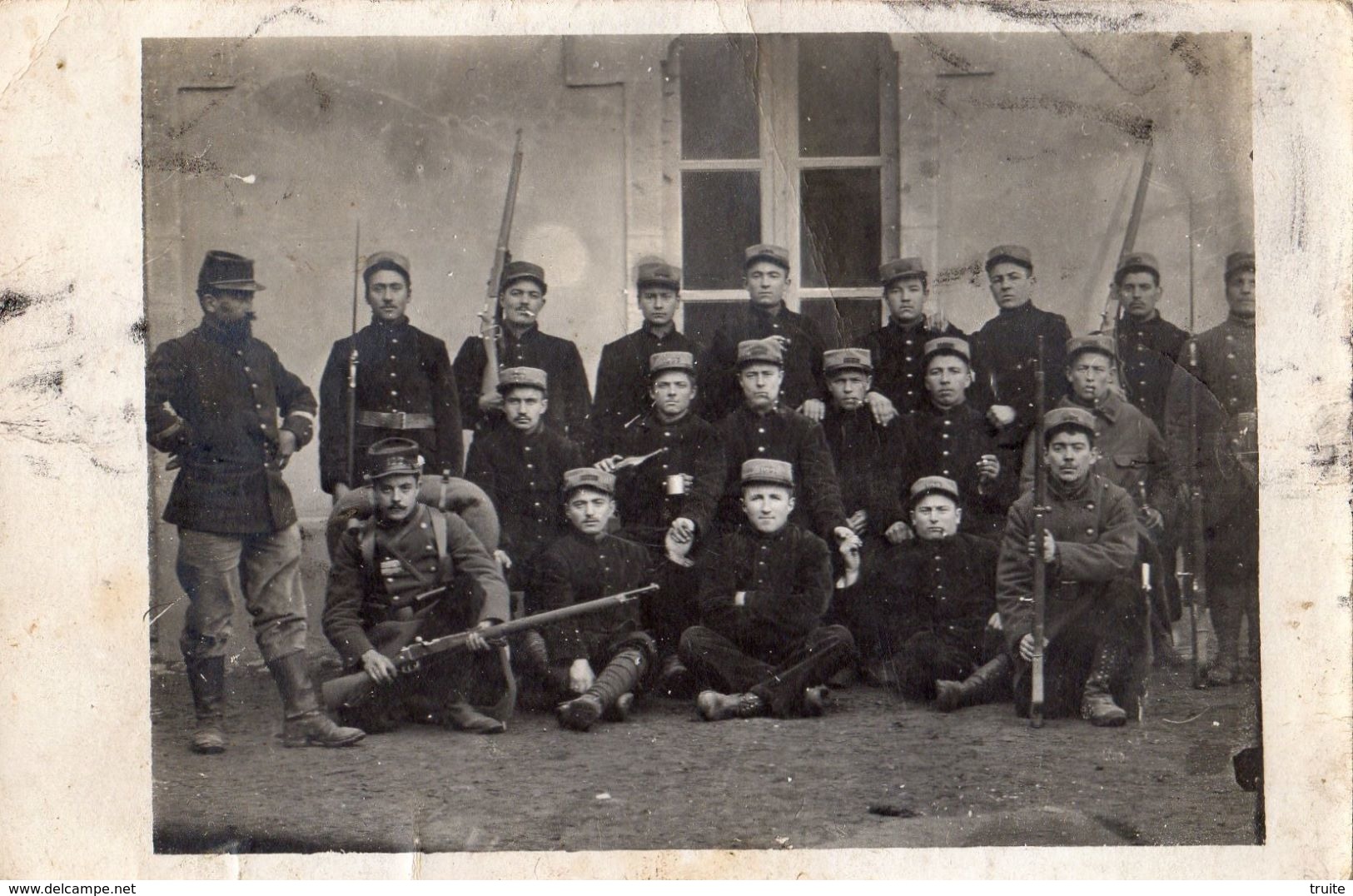 BEDARIEUX CARTE PHOTO 122 E D'INFANTERIE 28 E COMPAGNIE 3 EME SECTION - Bedarieux