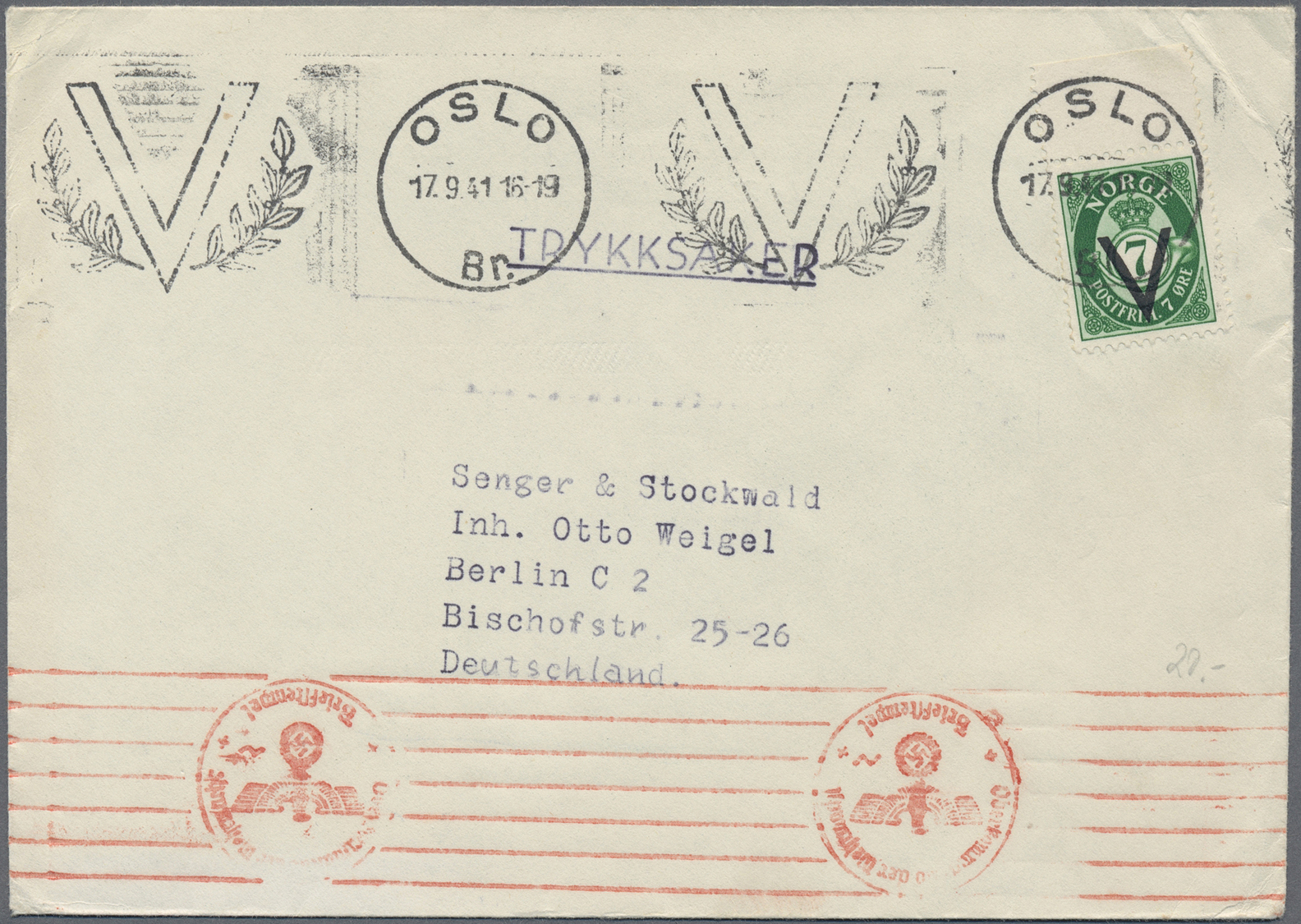GA/Br/ Deutschland: 1916 - 1952 (ca.), Umfangreicher Bestand Von über 580 Belegen, Dabei Massenfrankaturen, - Collections