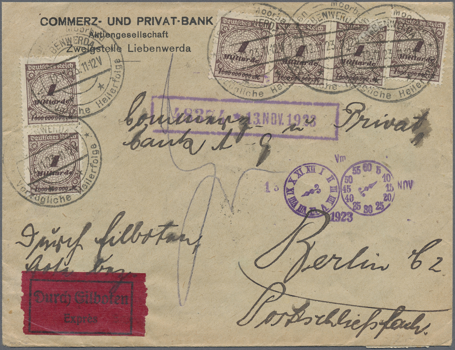 GA/Br/ Deutschland: 1916 - 1952 (ca.), umfangreicher Bestand von über 580 Belegen, dabei Massenfrankaturen,