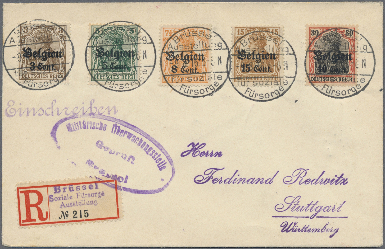 GA/Br/ Deutschland: 1916 - 1952 (ca.), umfangreicher Bestand von über 580 Belegen, dabei Massenfrankaturen,