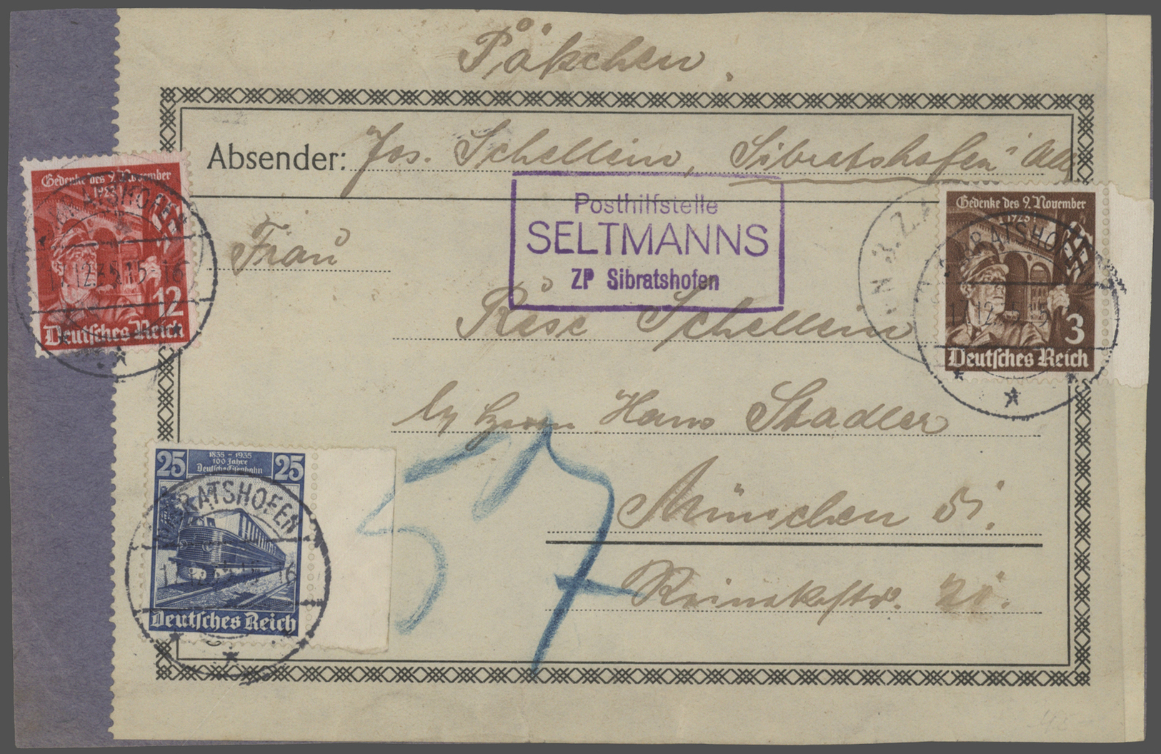 Br/GA Deutschland: 1850/1945, Schöner Posten Von Ca. 150 Belegen Bis 1945 (etwas Europa), Dabei Viele Klei - Collections