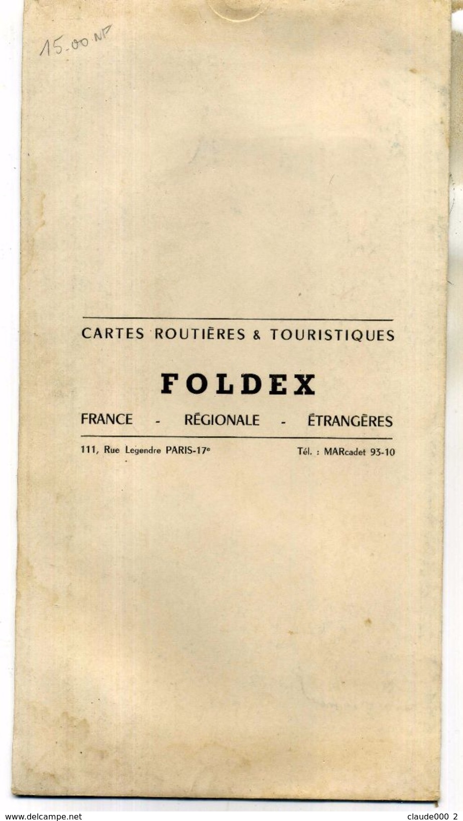 TABLE KILOMETRIQUE A CURSEUR . CARTES FOLDEX . - Strassenkarten