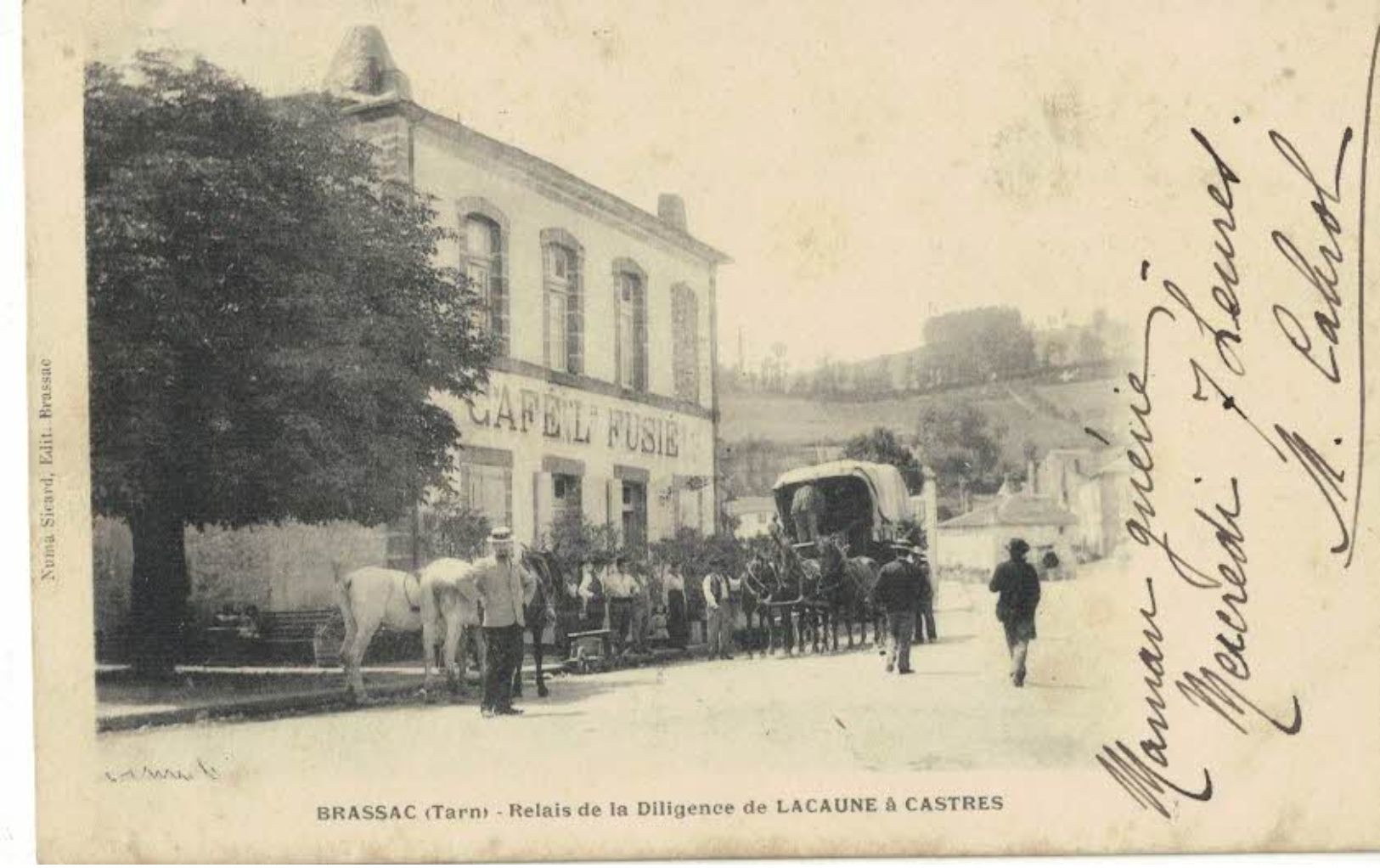 BRASSAC     Relais De La Diligence De LACAUNE à CASTRES - Brassac