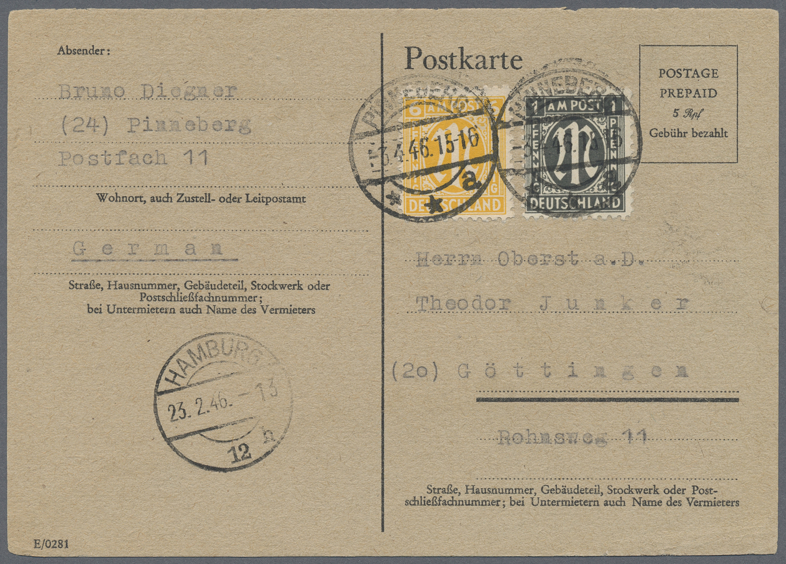 Br/GA Deutschland: 1876 ab, vielseitiger Posten mit über 650 Belegen im grossen Karteikasten. Dabei Schwer