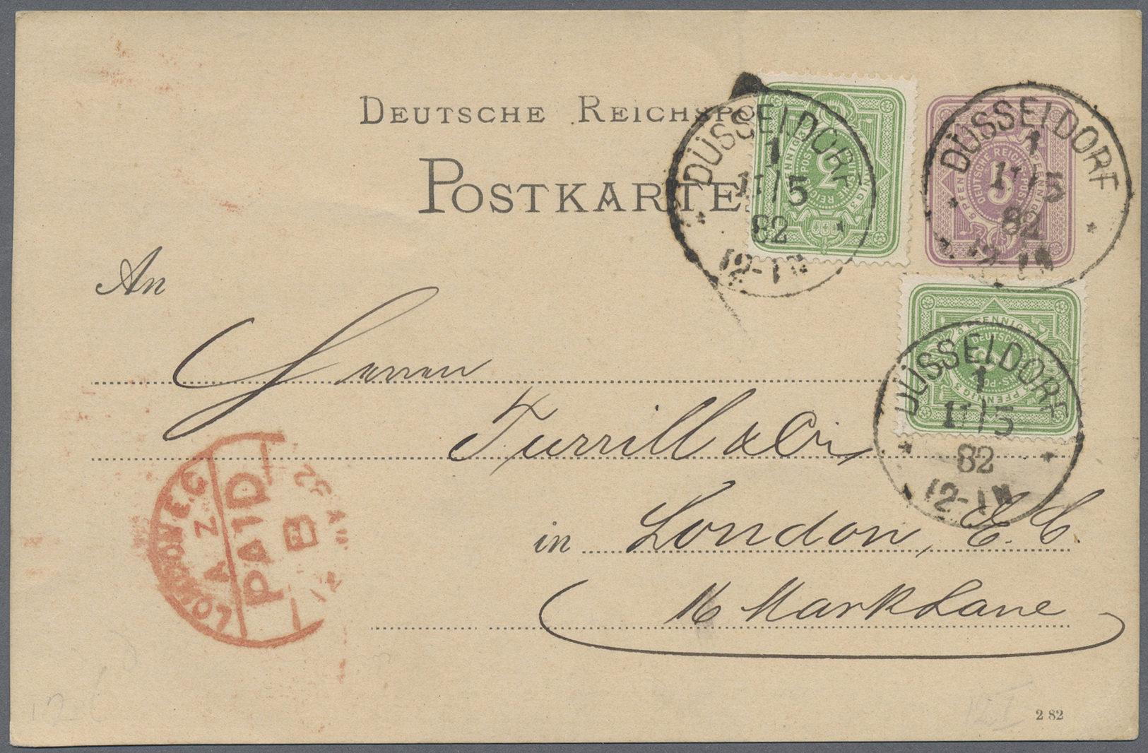 Br/GA Deutschland: 1882 ab, vielseitiger und gehaltvoller Bestand quer durch die deutschen Sammelgebiete m