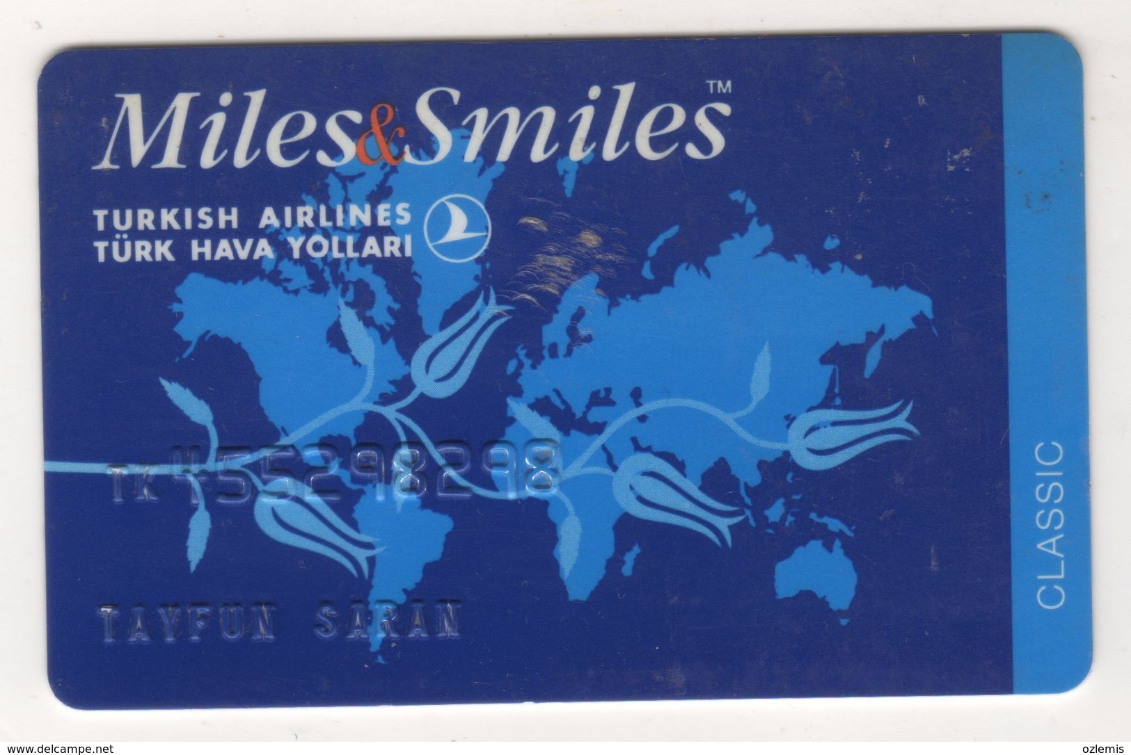TURKISH AIRLINES MILES&SMILES CLASSIC  CARD (USED) - Gift Cards