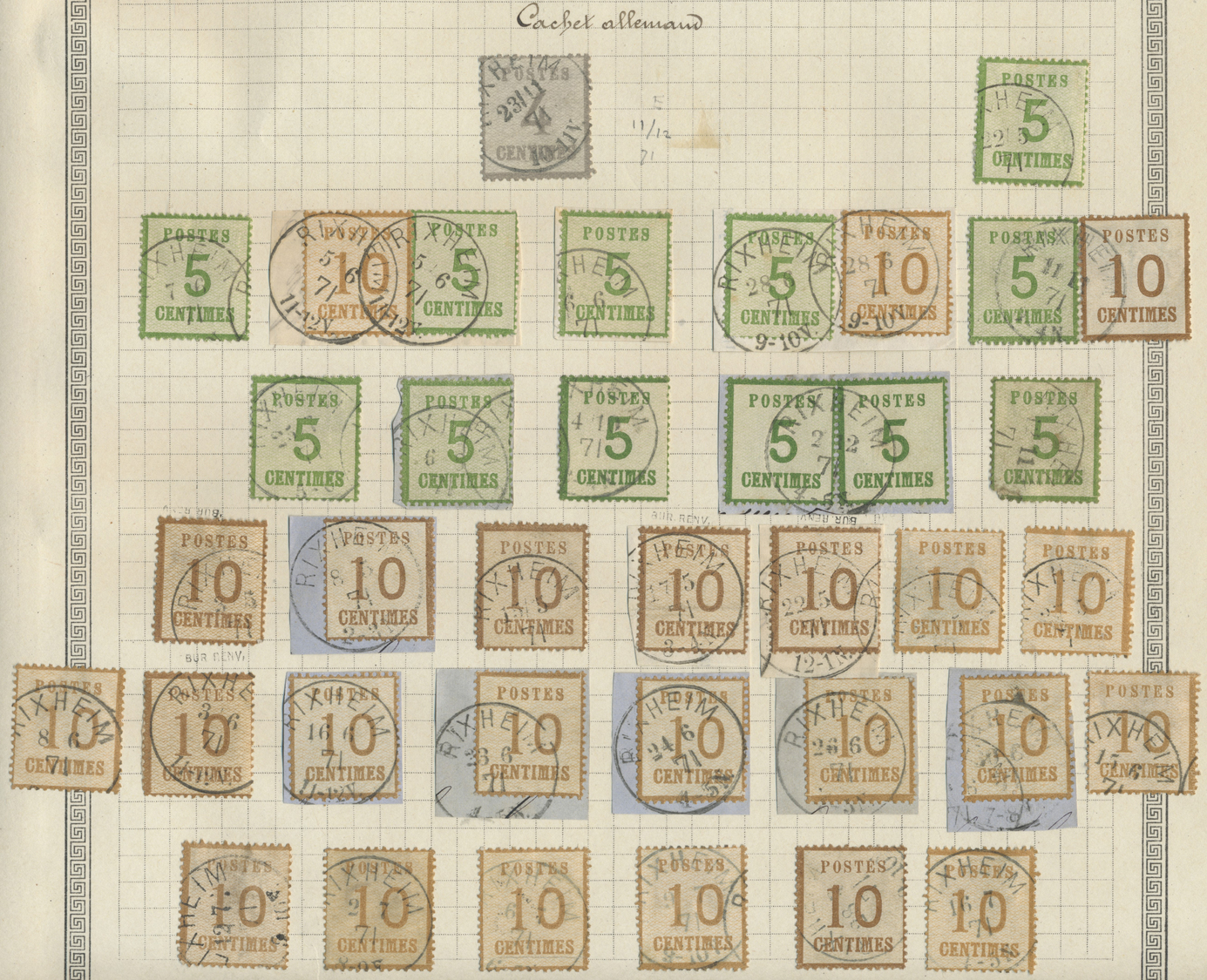 Brfst/O Elsass-Lothringen - Marken Und Briefe: 1870/1871, Umfassende Spezialsammlung Von über 4.600 Marken ( - Autres & Non Classés