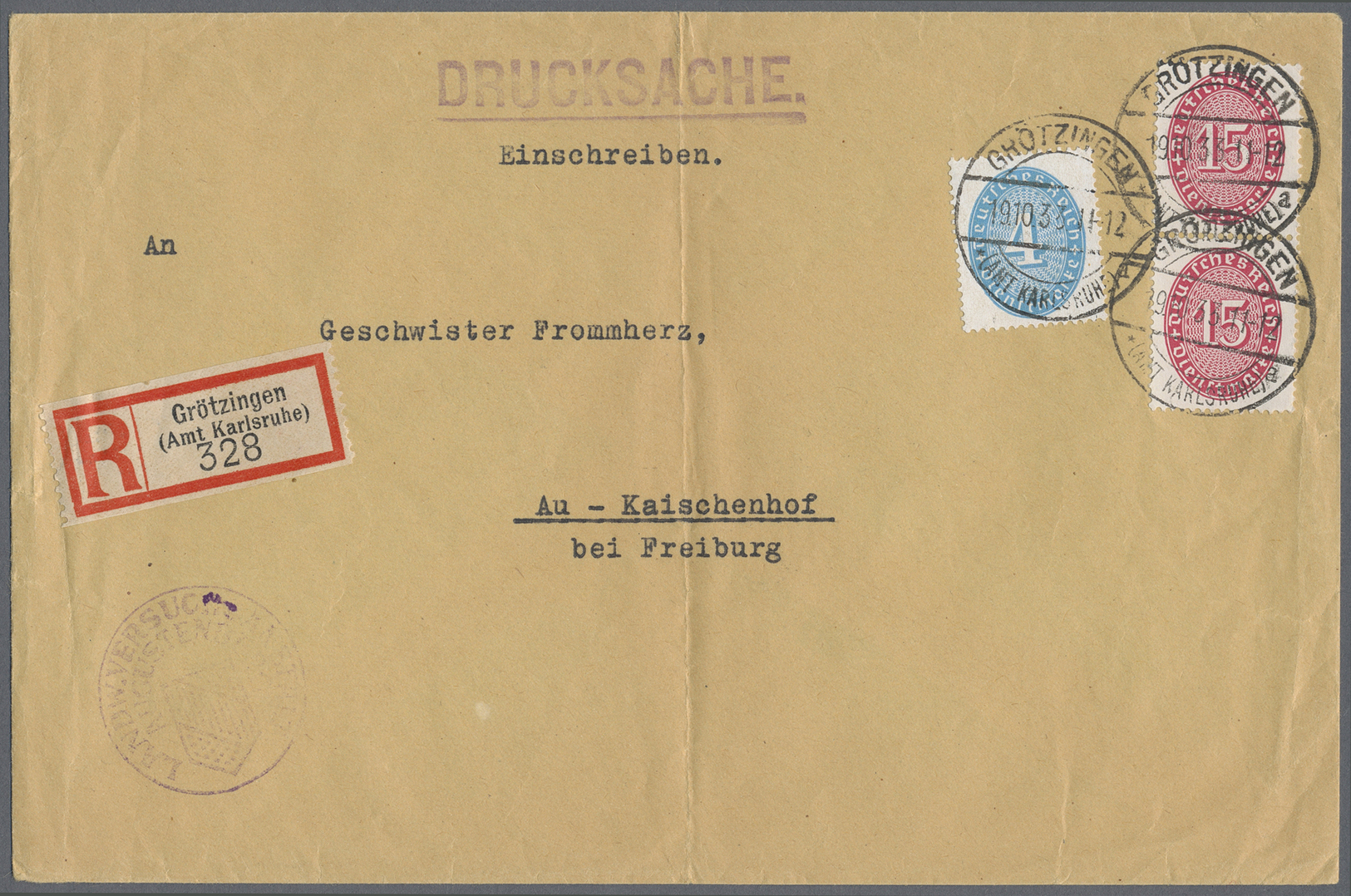 Br/GA Deutsches Reich: 1903/1943 ca., Deutsches Reich - Trio: gehaltvoller Sammlungsbestand im grossen Kar