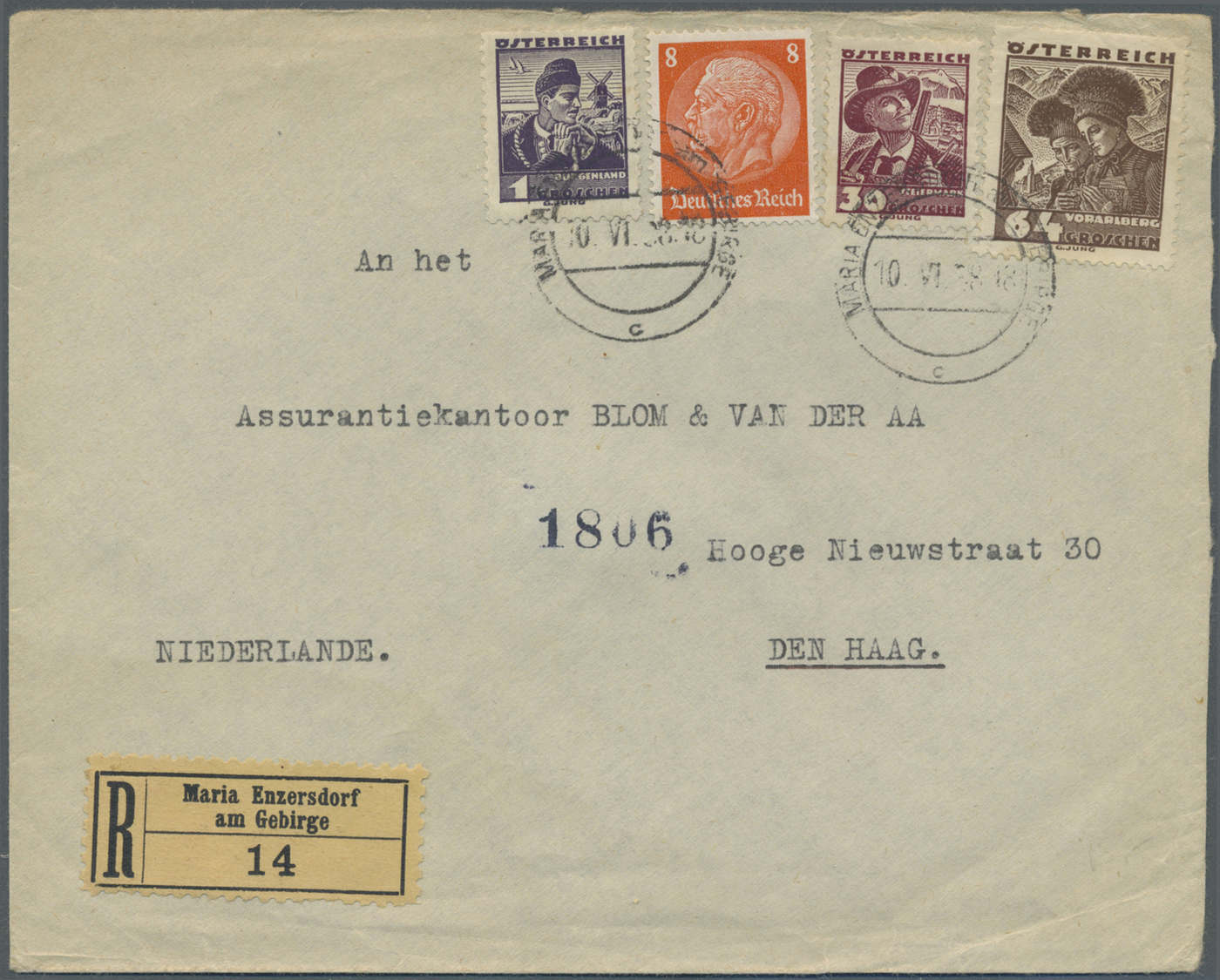 Br/GA Deutsches Reich - 3. Reich: 1934/1938, Gehaltvoller Sammlungsbestand Mit Ca. 640 Belegen, Nach Ausga - Ongebruikt