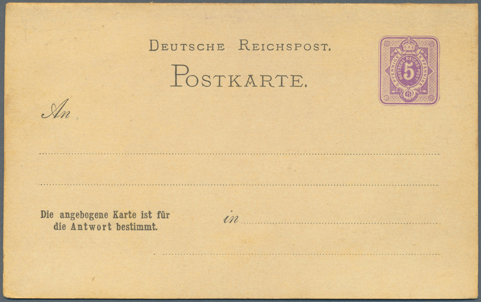 GA Deutsches Reich - Ganzsachen: 1872/1921. Sammlung Von 33 Postkarten, Inkl. 2 Umschlägen Und 1 Karten - Andere & Zonder Classificatie