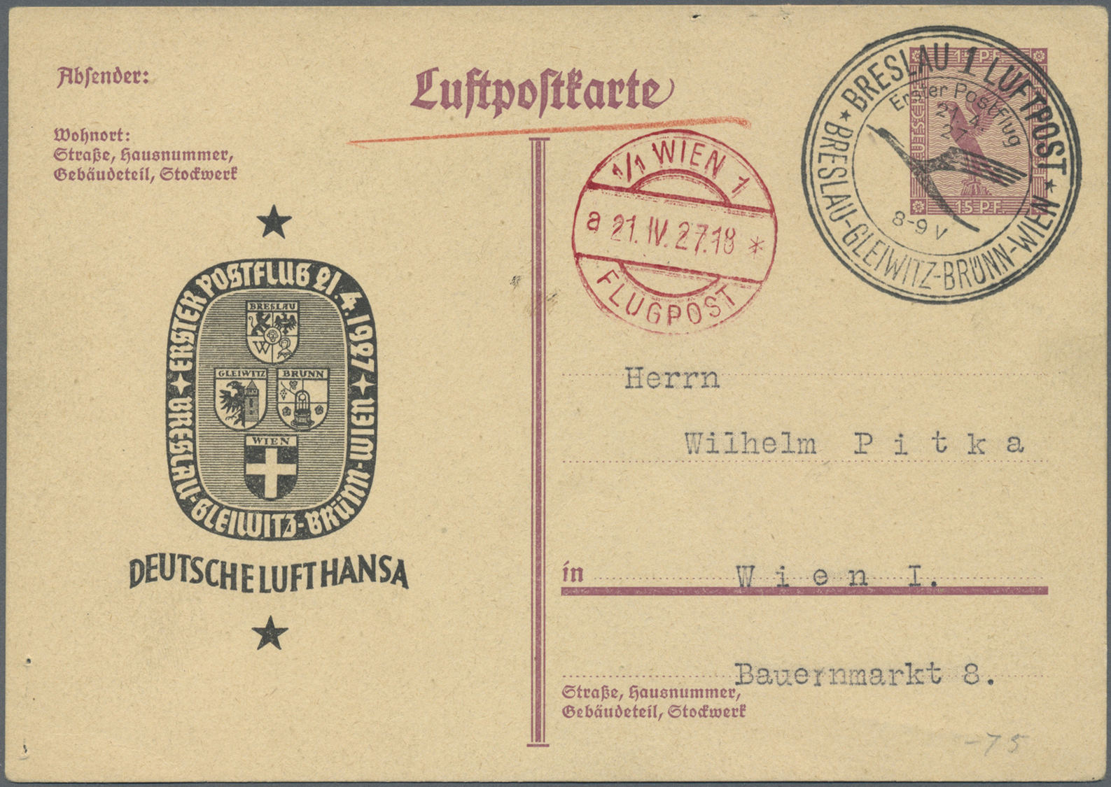 GA Deutsches Reich - Ganzsachen: 1923 - 1938, Posten Von Ca. 84 Privatganzsachen Zum Thema LUFTPOST, En - Andere & Zonder Classificatie
