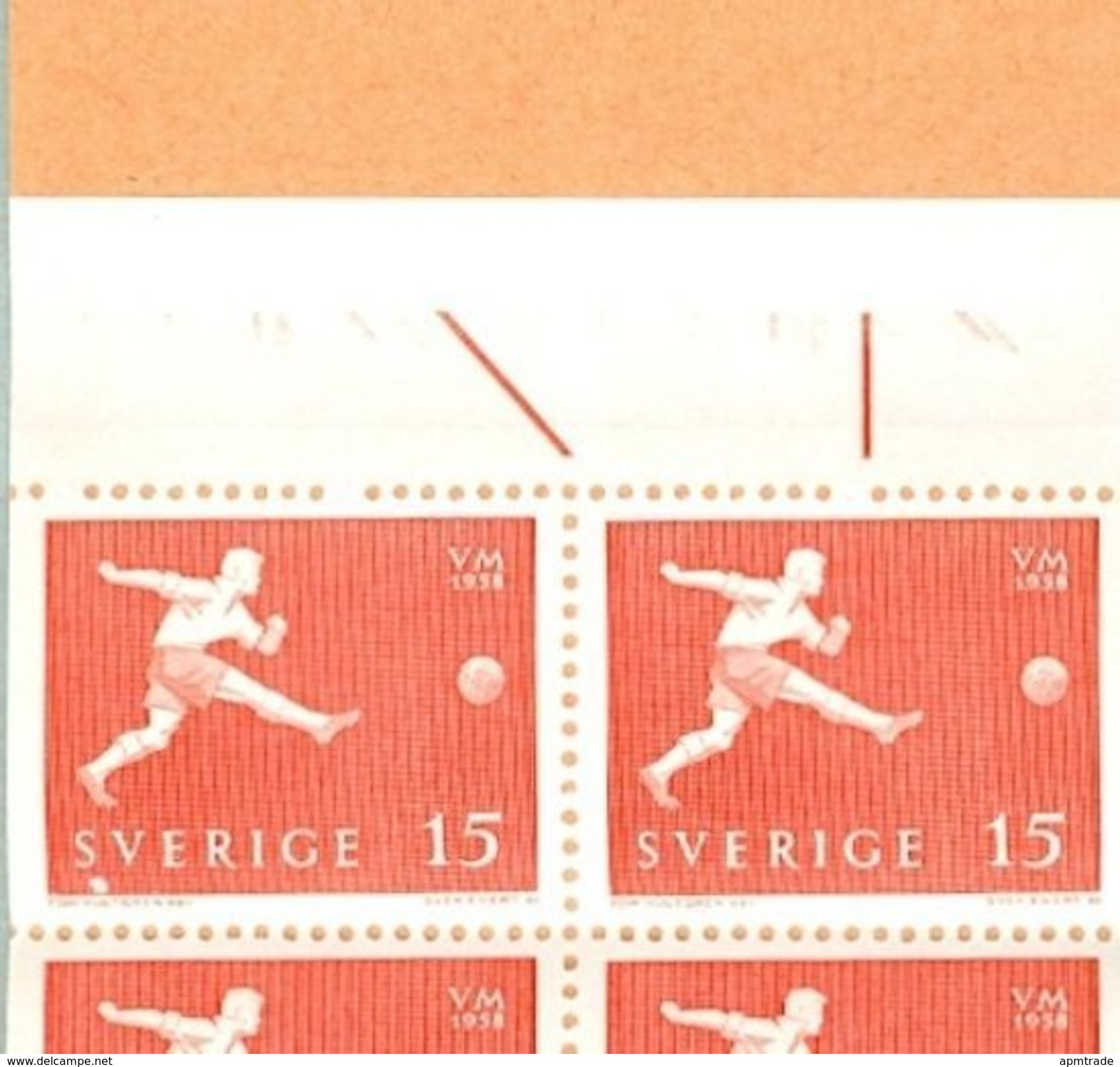 Sweden. Booklet Mnh.1958 Soccer. Football. World Championship.15 Ore.With "Sned" - 1951-80