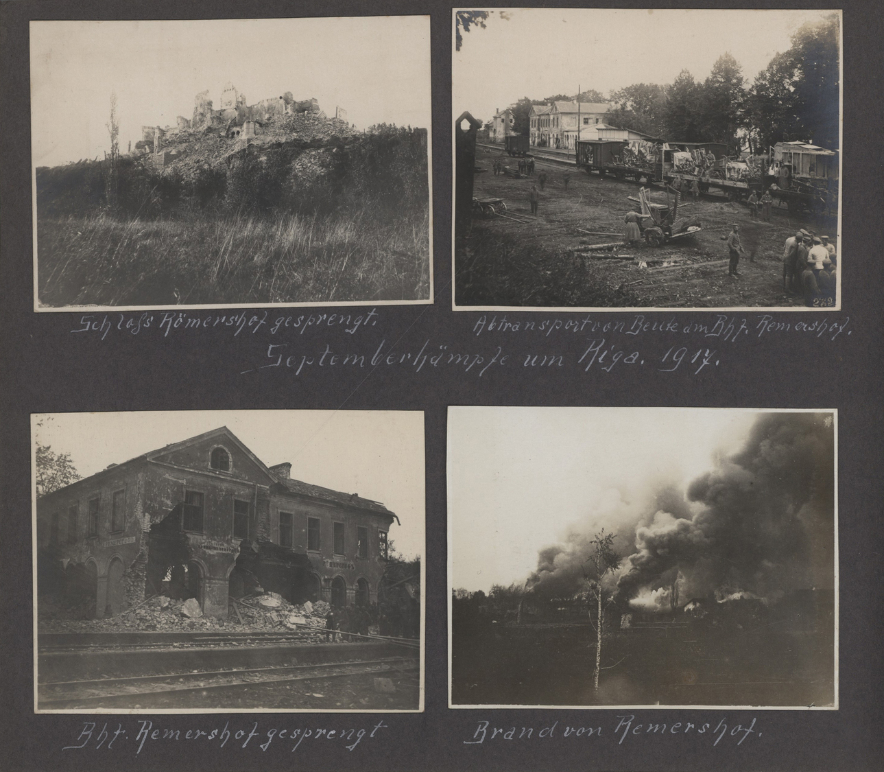 Deutsche Besetzung I. WK: Besonderheiten: 1914/1918: Fotoalbum Fliegerbeobachter 1. Weltkrieg 171 Fo - Bezetting 1914-18