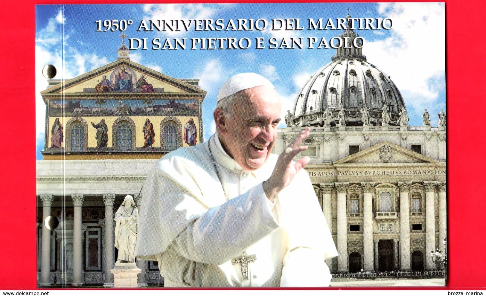 Nuovo - VATICANO - 2017 - Busta Filatelico-Numismatica - 1950° Anniversario Del Martirio Di San Pietro E San Paolo - Vaticano