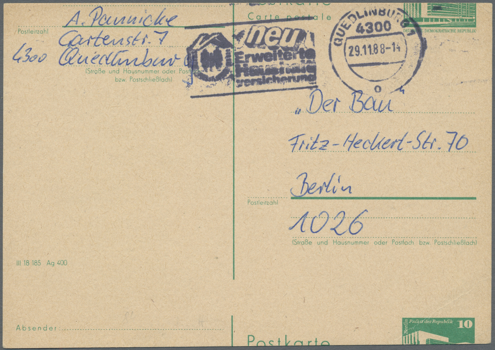 Br/GA Sowjetische Zone Und DDR: 1945/60(ca.), Schöner Posten Von Ca. 40 Belegen Meist SBZ Und Frühe DDR Mi - Verzamelingen