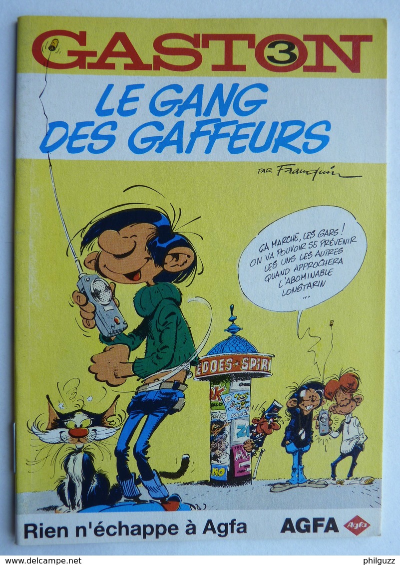 ALBUM BANDES DESSINEES PUBLICITAIRE AGFA  GASTON LAGAFFE FRANQUIN  T3 1996 (2) - Gaston