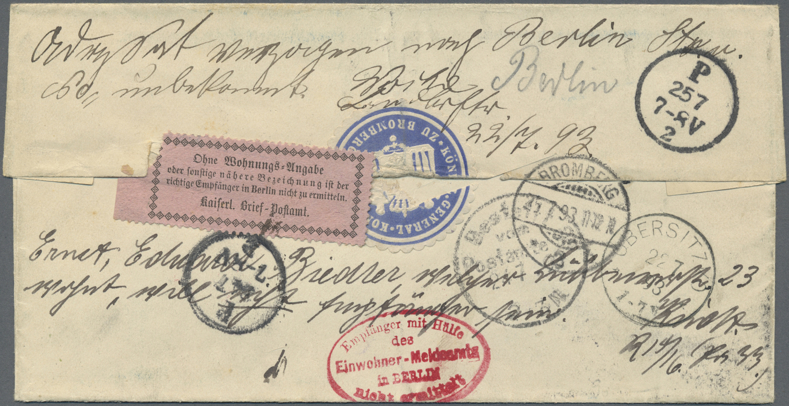 GA/Br Berlin - Vorläufer: 1848/1943, 29 Nettere Belege Mit Berliner Stempeln, Dabei Bessere Entwertungen L - Brieven En Documenten