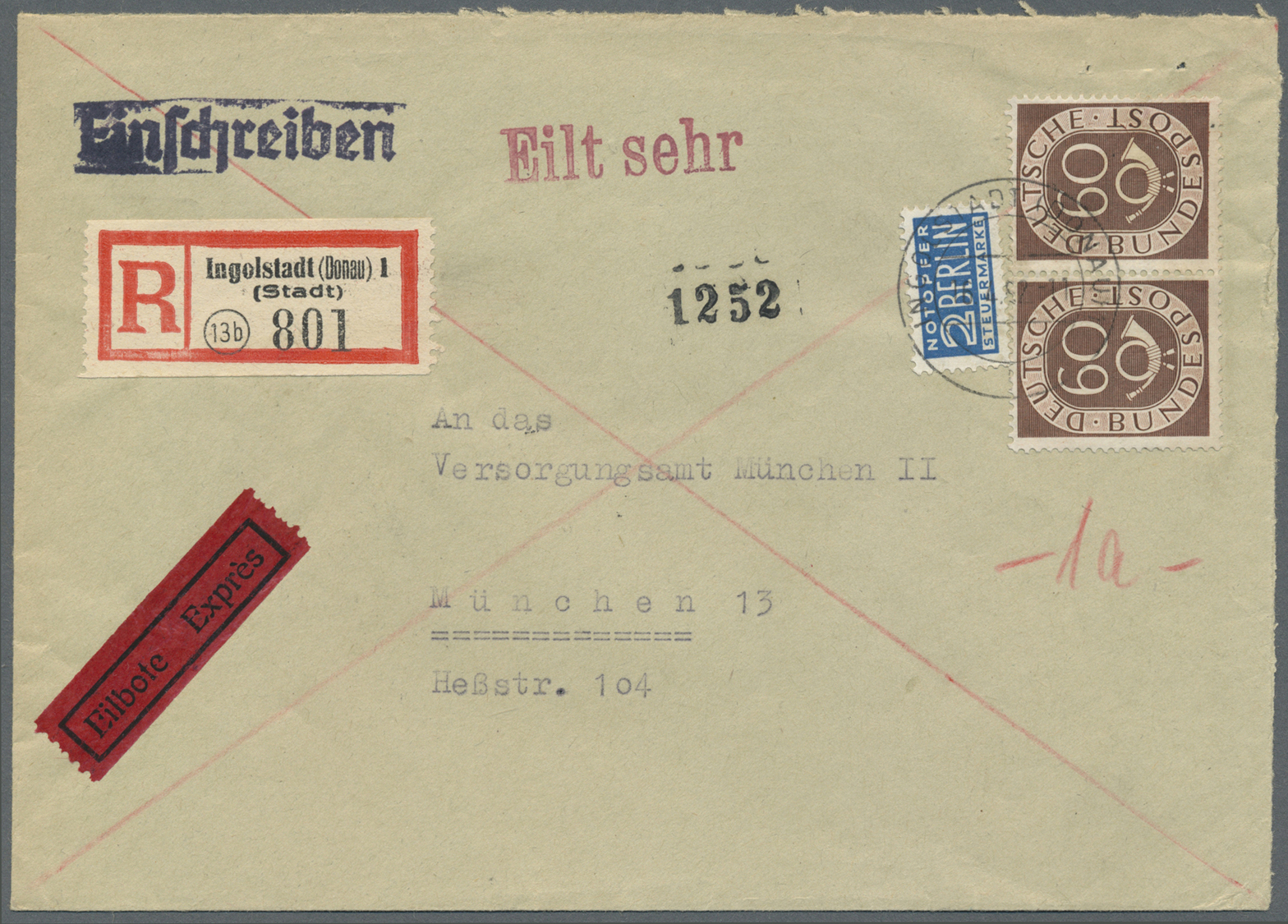 GA/Br/ Bundesrepublik Deutschland: 1949 Ab, Reichhaltige Sammlung Mit Ca. 580 Belegen Im Großen Karteikaste - Andere & Zonder Classificatie