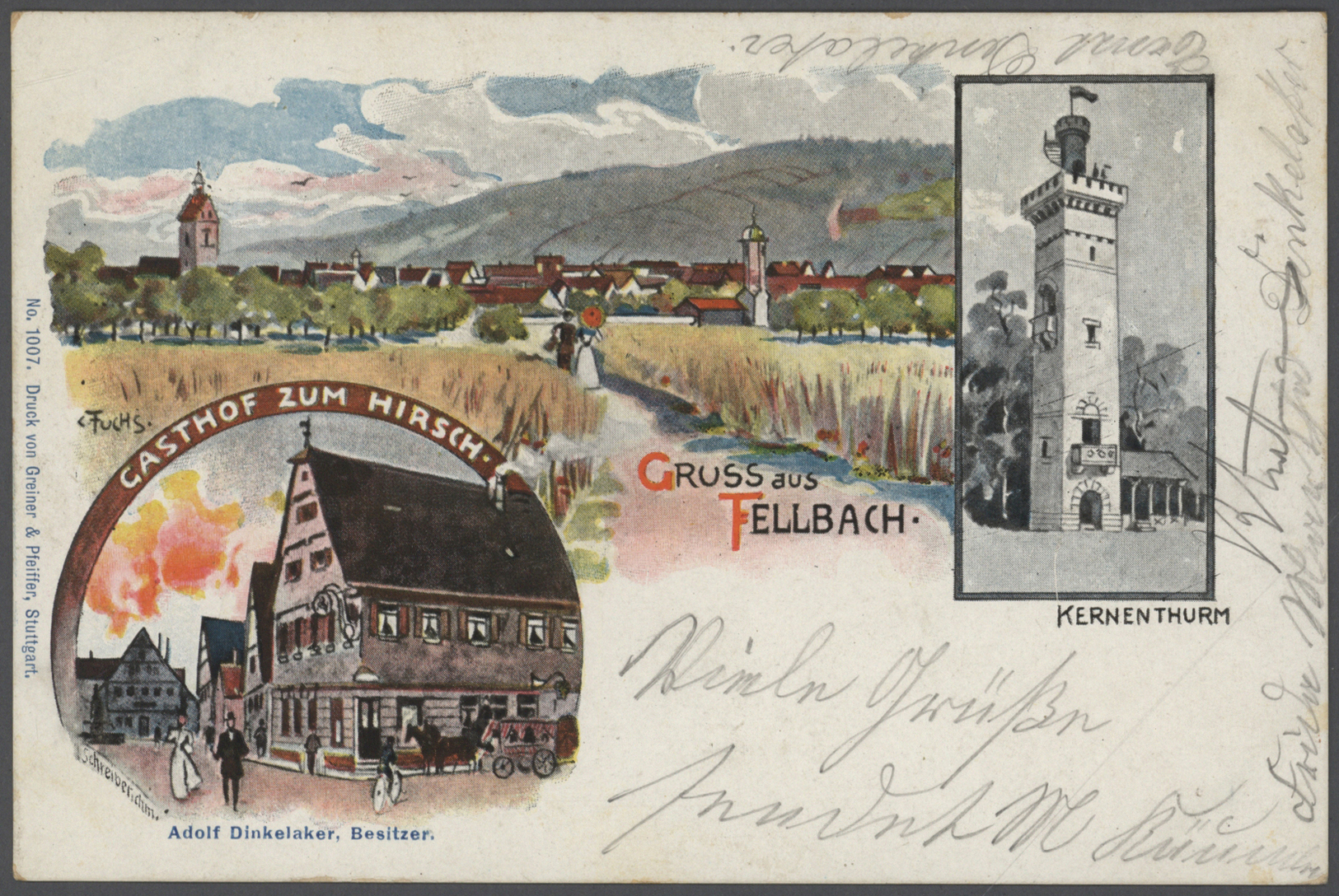 Ansichtskarten: 1899 - 1905, Sammlung von etwa 500 Ansichtskarten im alten Illustrierten Postkarten-