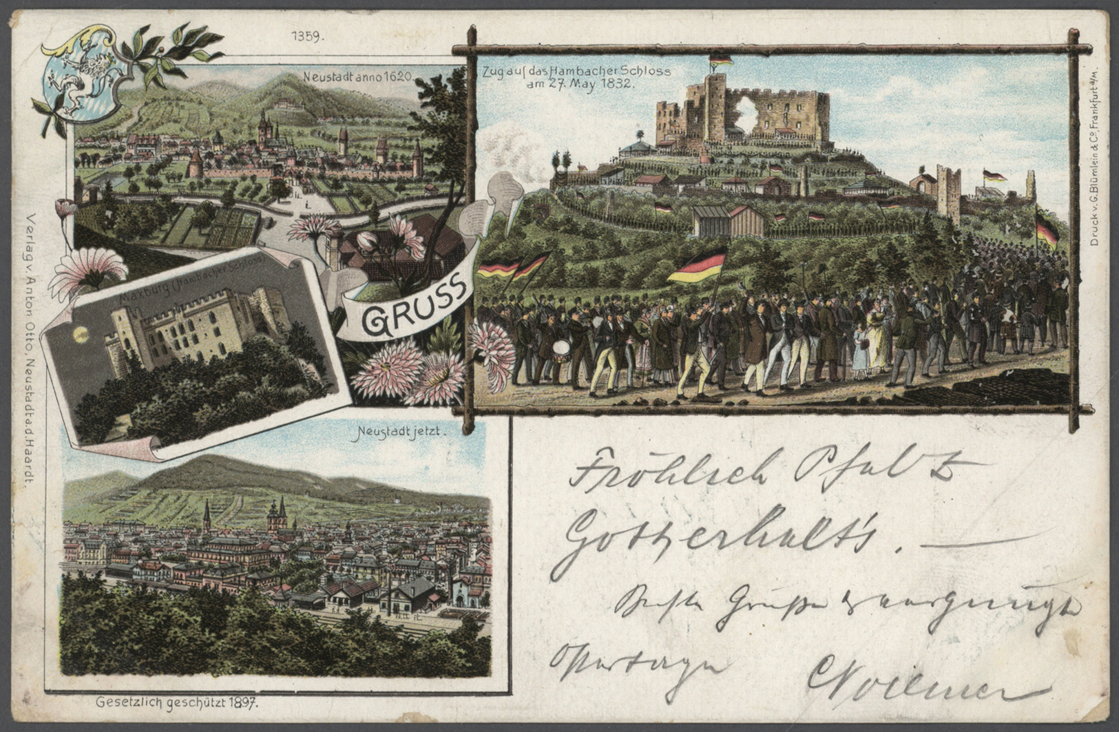 Ansichtskarten: 1899 - 1905, Sammlung von etwa 500 Ansichtskarten im alten Illustrierten Postkarten-