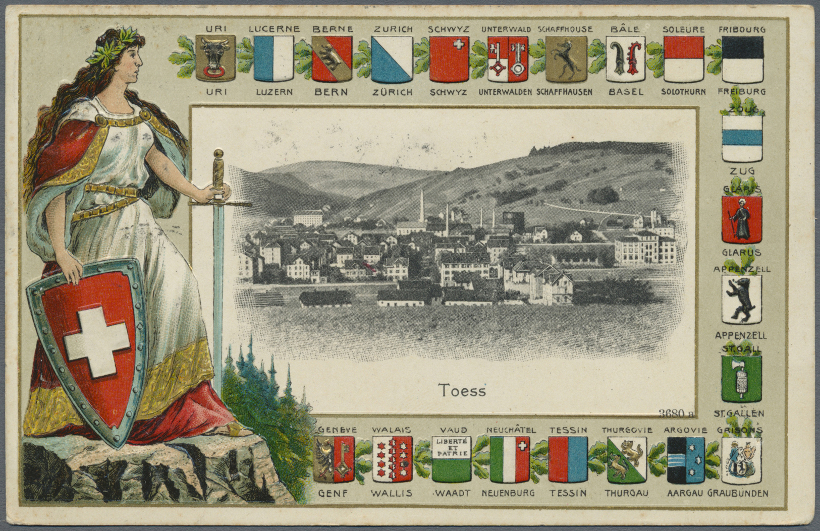 Ansichtskarten: SCHWEIZ: 1896/1920, Interessanter Posten Von über 100 Ansichtskarten Ab 1896 Mit Tol - 500 Postkaarten Min.