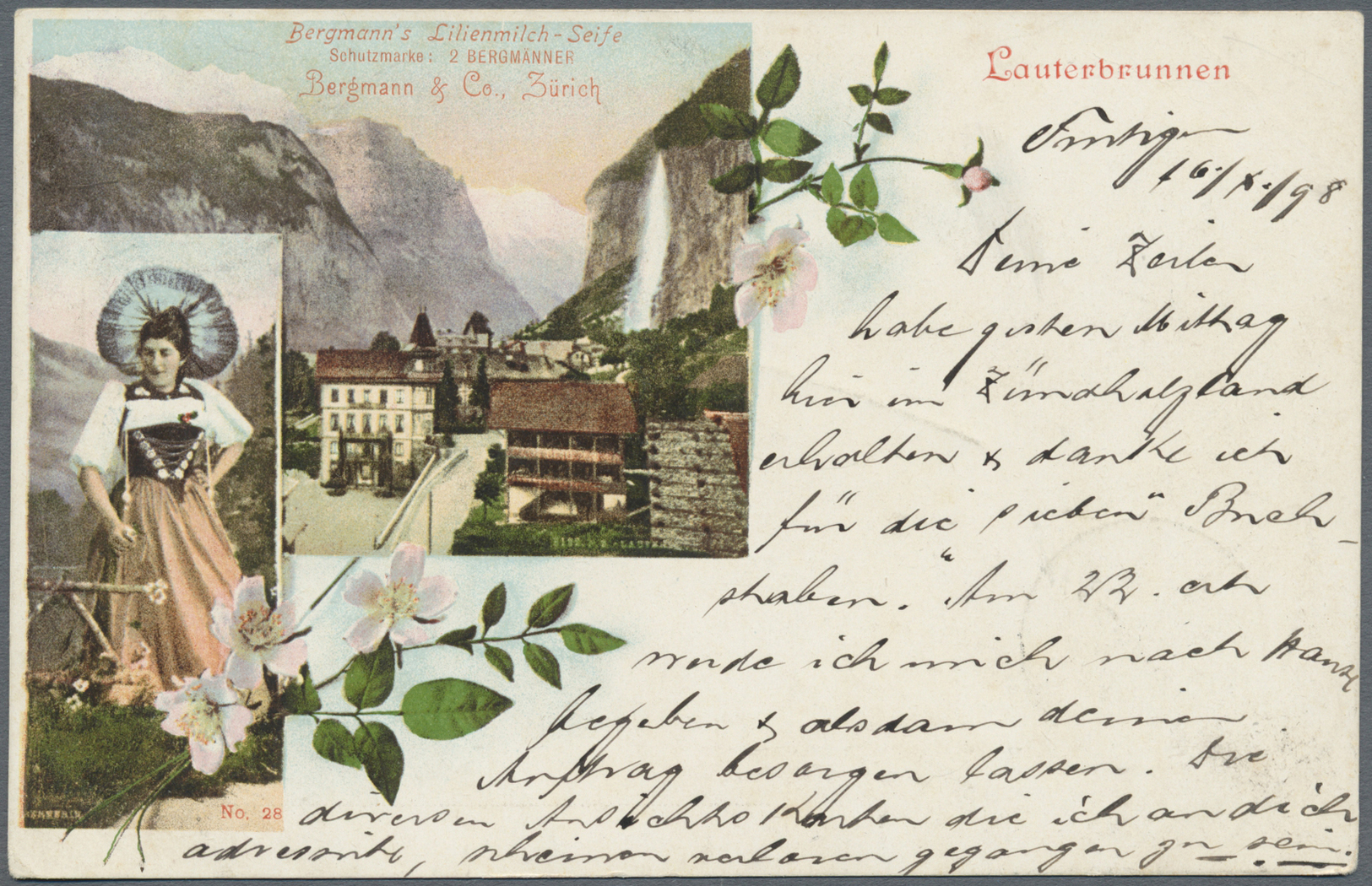 Ansichtskarten: SCHWEIZ: 1896/1920, interessanter Posten von über 100 Ansichtskarten ab 1896 mit tol