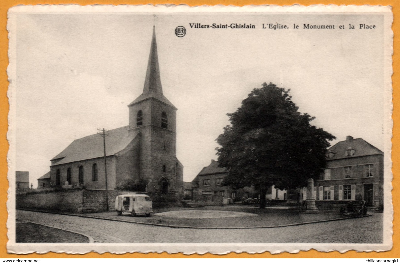 Villers Saint Ghislain - L'Eglise - Le Monument Et La Place - Vieille Camionnette - Edition L. CLETTE - ALBERT - Andere & Zonder Classificatie