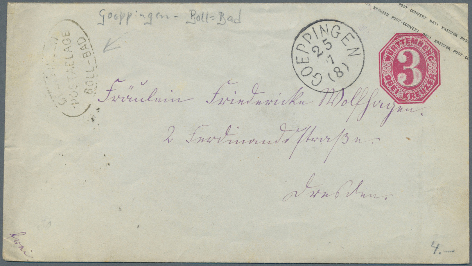 Br/GA/ Altdeutschland: 1840/86 (ca.), Briefe/Ganzsachen-Lot von ca. 33 Belegen ab Vorphila, dabei 8 Postabl