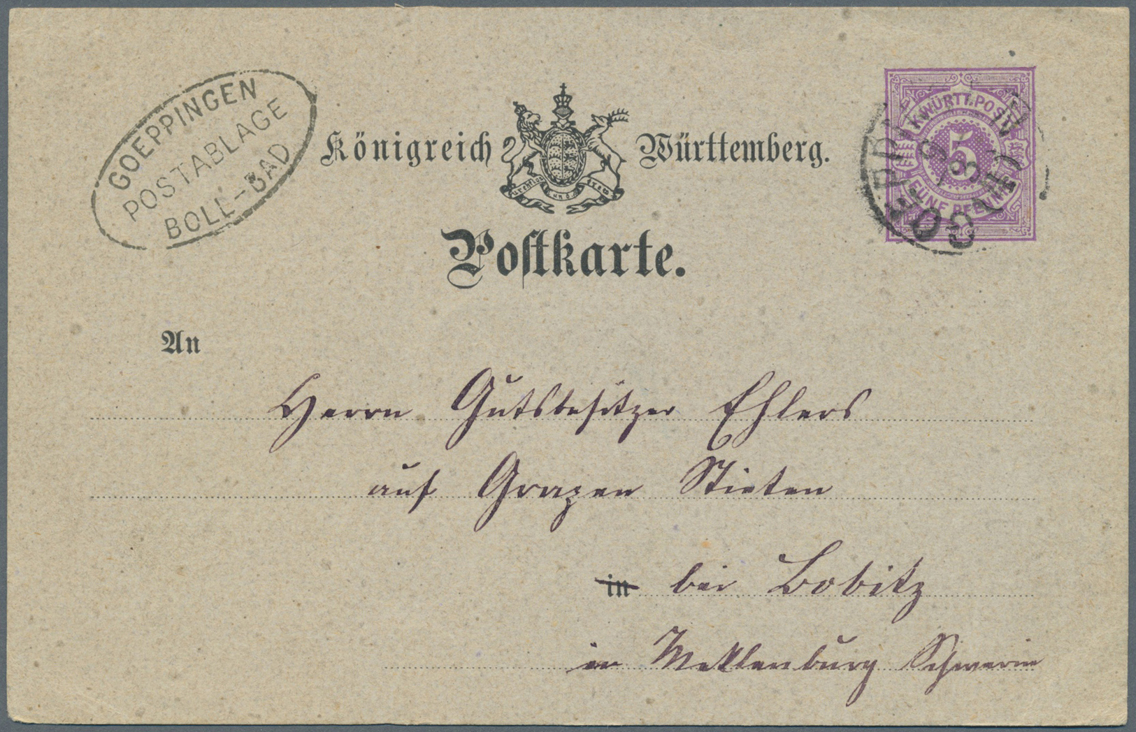 Br/GA/ Altdeutschland: 1840/86 (ca.), Briefe/Ganzsachen-Lot von ca. 33 Belegen ab Vorphila, dabei 8 Postabl